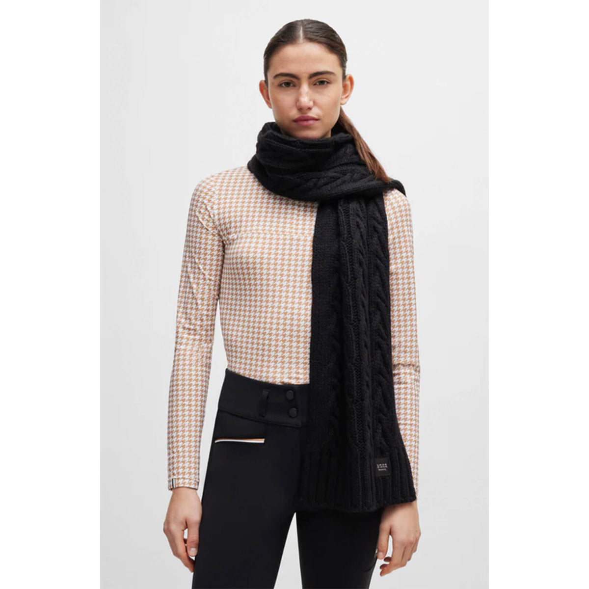 Schal Damen HW 2024 Zopfstrick-Schal