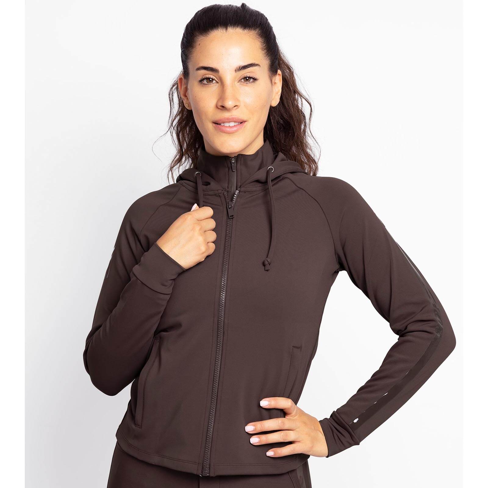 Hoodie Damen Reflection Zip Kapuzenpullover
