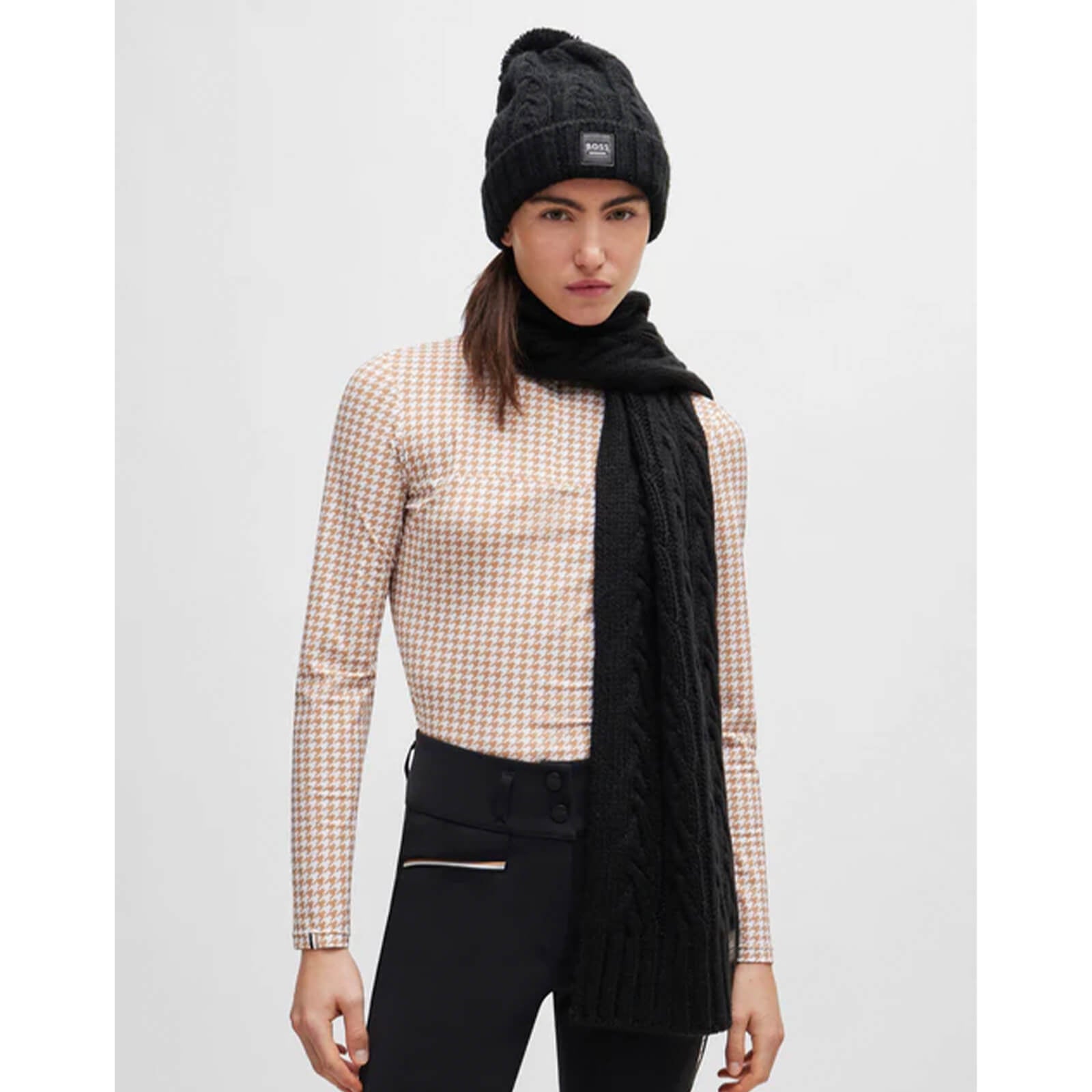 Schal Damen HW 2024 Zopfstrick-Schal
