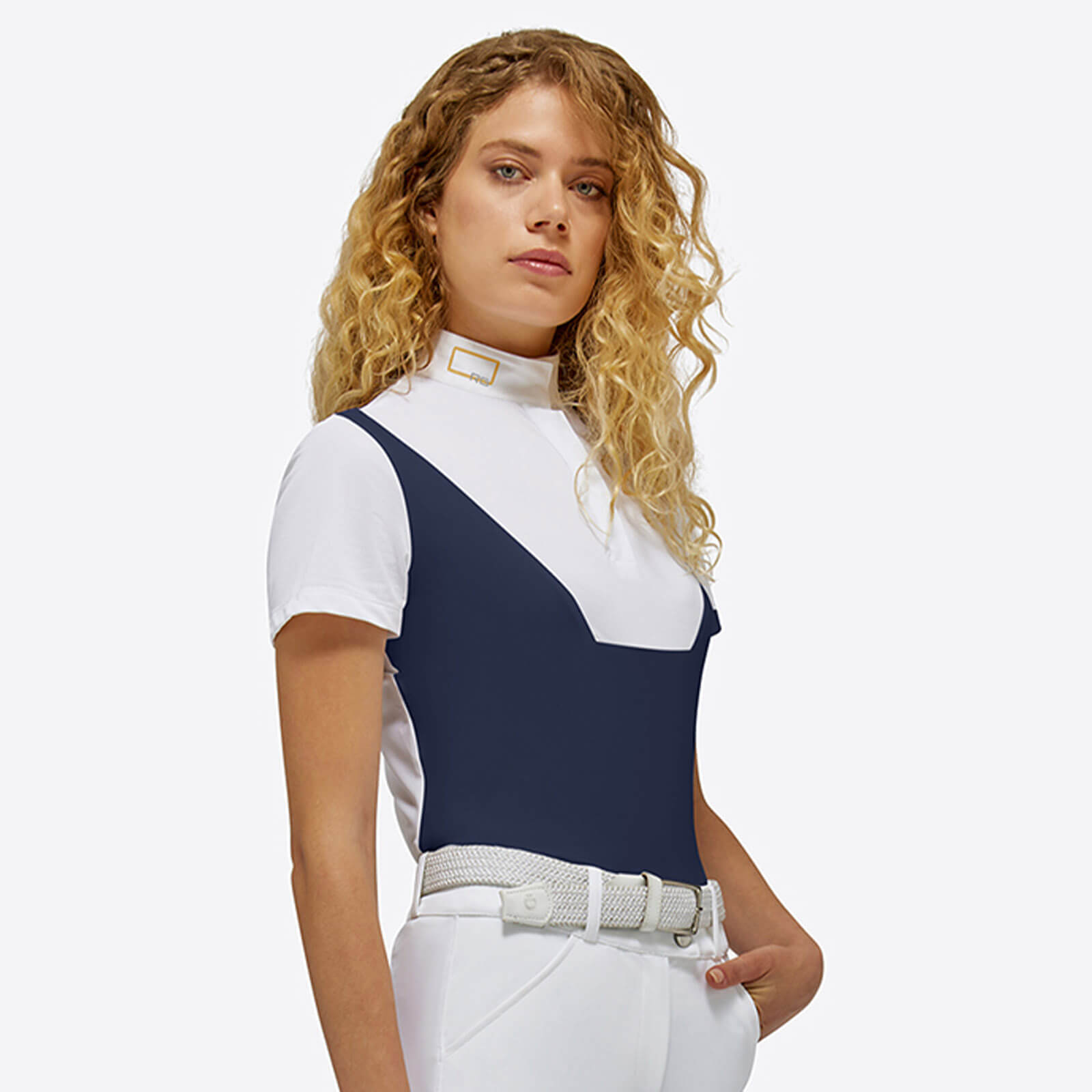 Turniershirt Damen RG Jersey S/S Competition Button Polo Shirt Kurzarm
