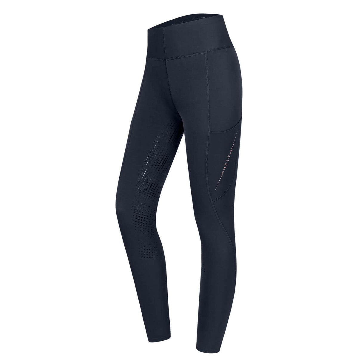 Thermo-Reitleggings Damen Full-Grip Milla HW 2023 Damenreitleggings Vollbesatz
