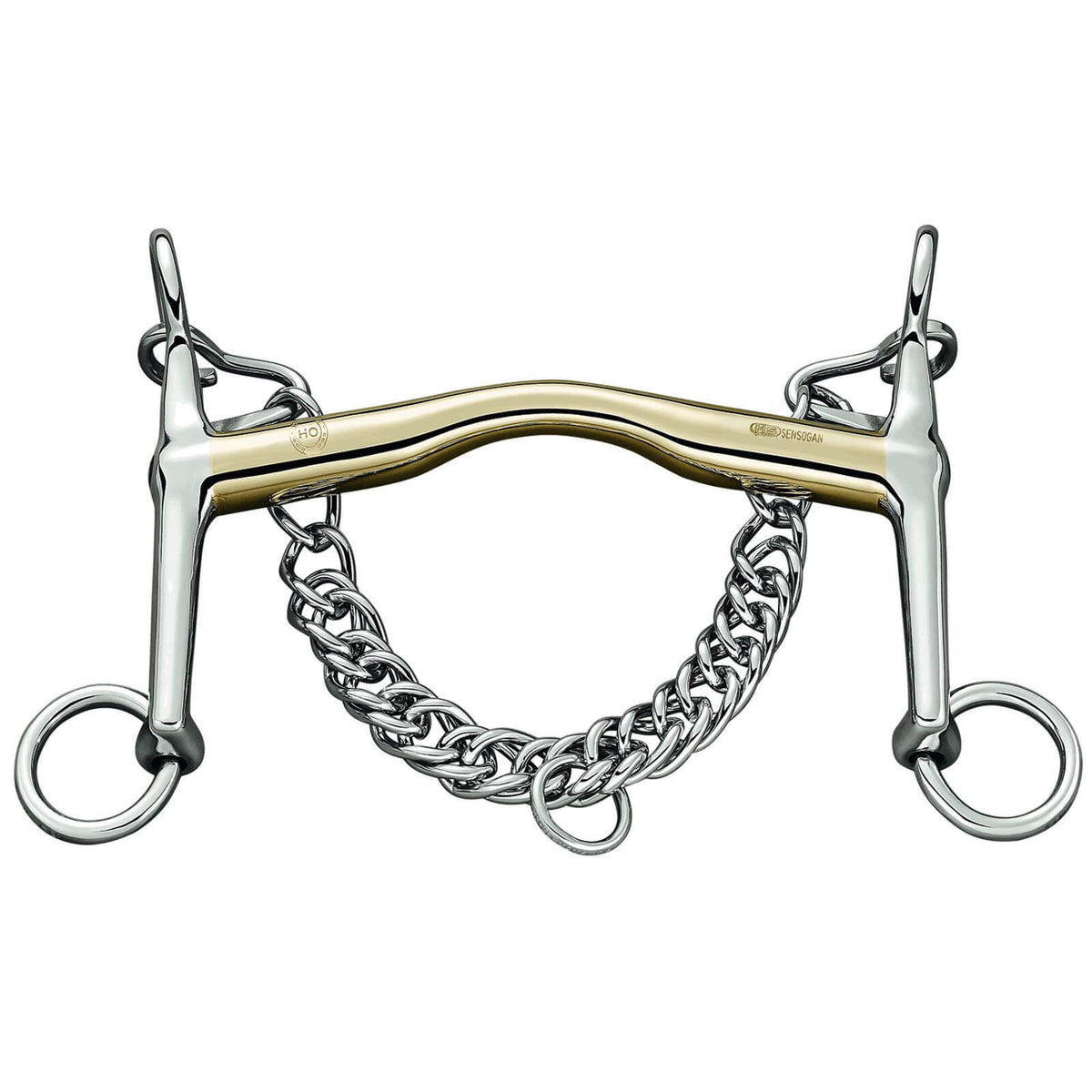 Dressurkandare Kurz HO 14 mm SENSOGAN® Reitkandare, Produkt allein auf weißem Hintergrund.