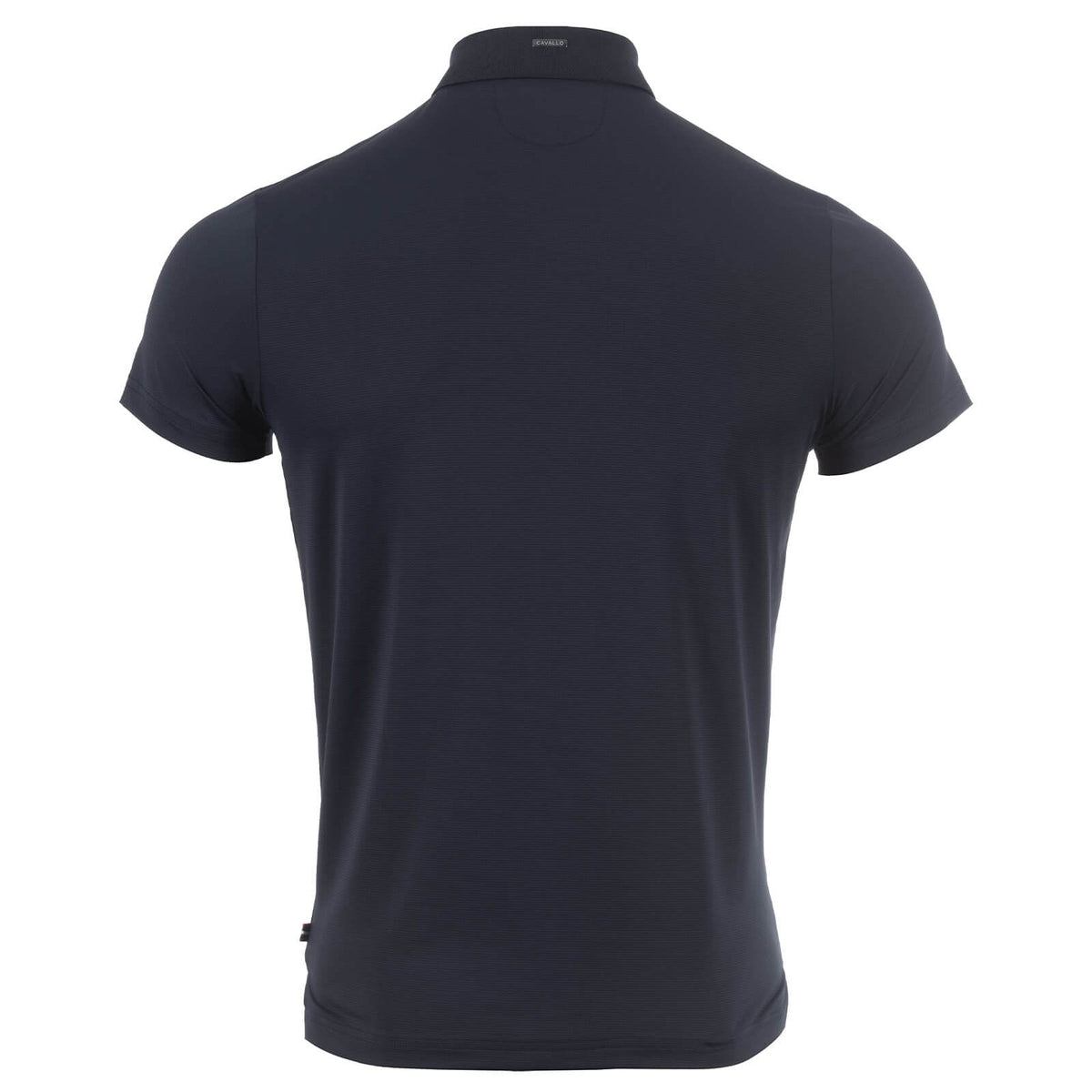 Cavallo Poloshirt Herren Cavalfunction Shirt, Dunkelblau, Produkt allein von hinten.