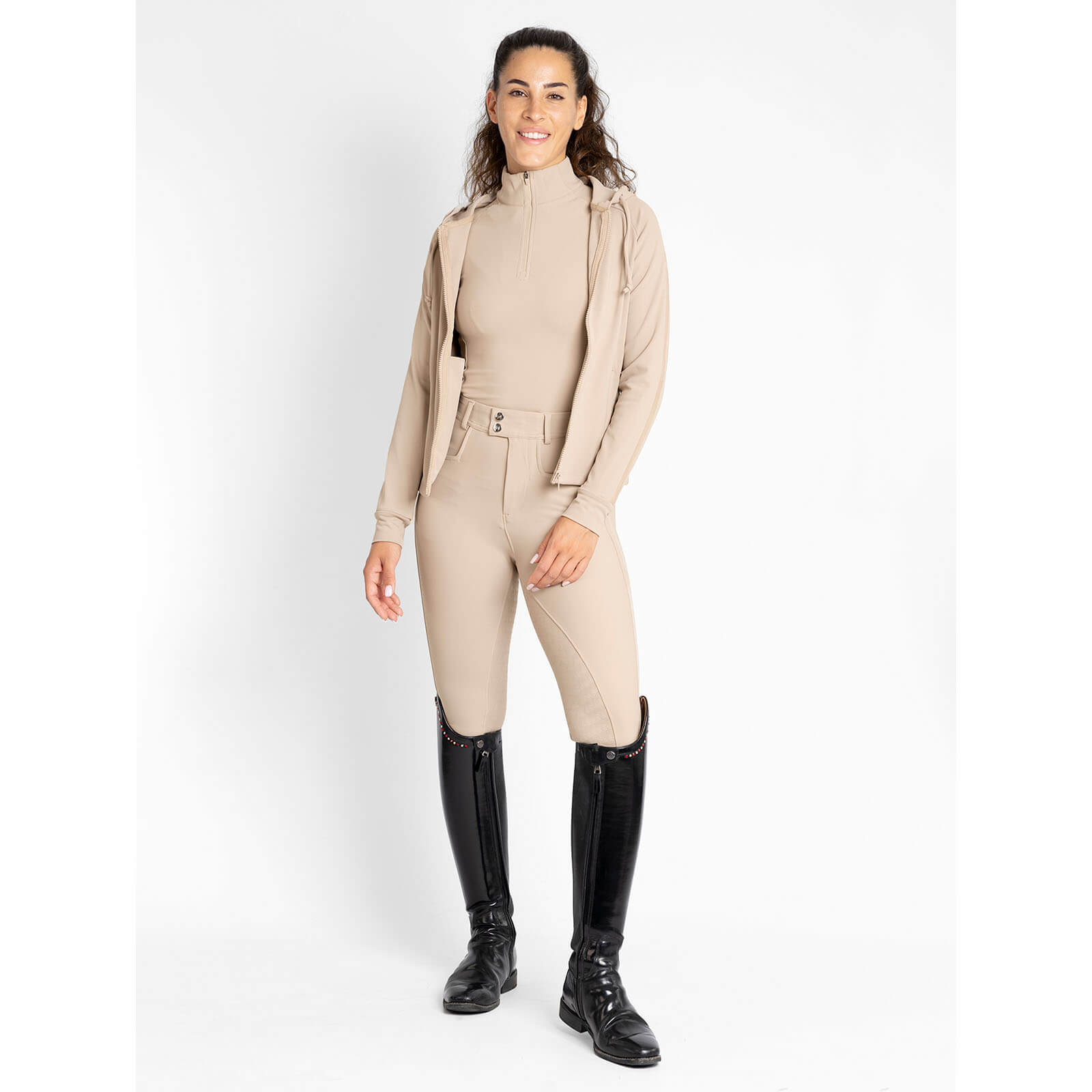 Reithose Damen Reflection Full Grip Breeches Vollbesatz Damenreithose