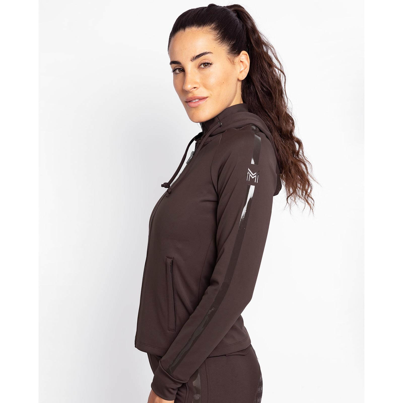Hoodie Damen Reflection Zip Kapuzenpullover