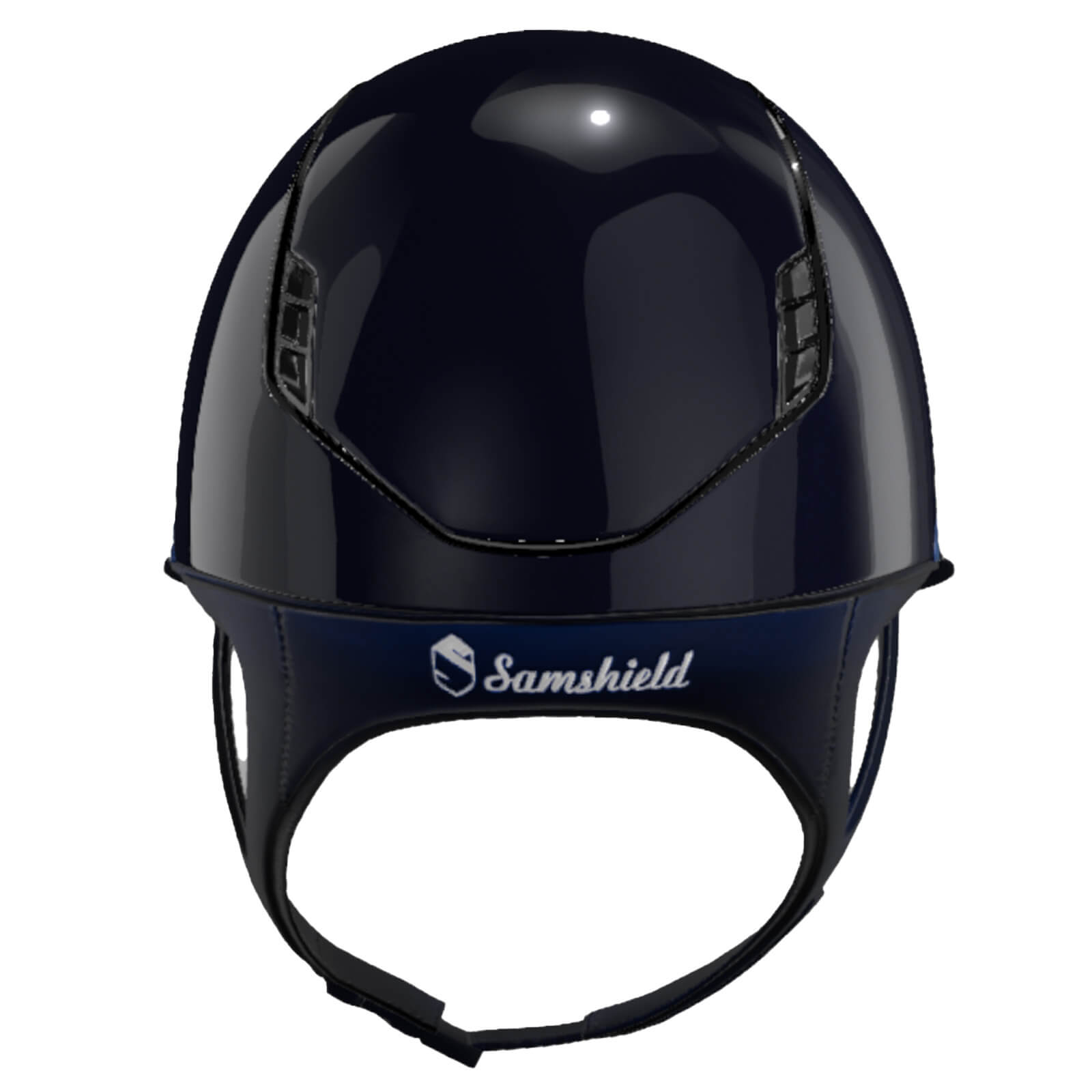 Reithelm Miss Shield 2.0 Blue SG Top SG Frontal Band Leder Trim Chrome 5 SW Blason Chrome Black