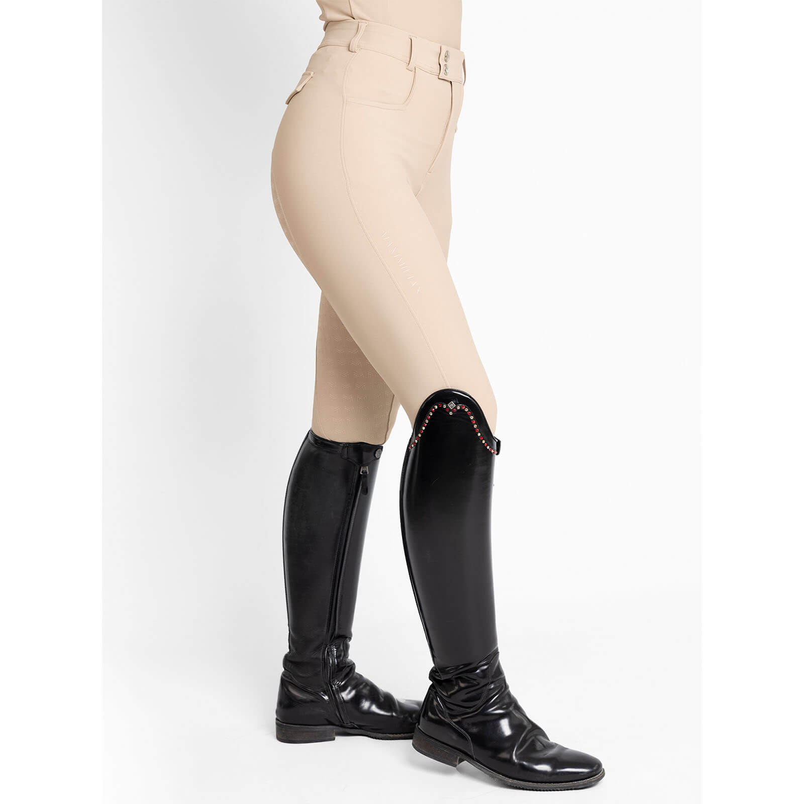 Reithose Damen Reflection Full Grip Breeches Vollbesatz Damenreithose