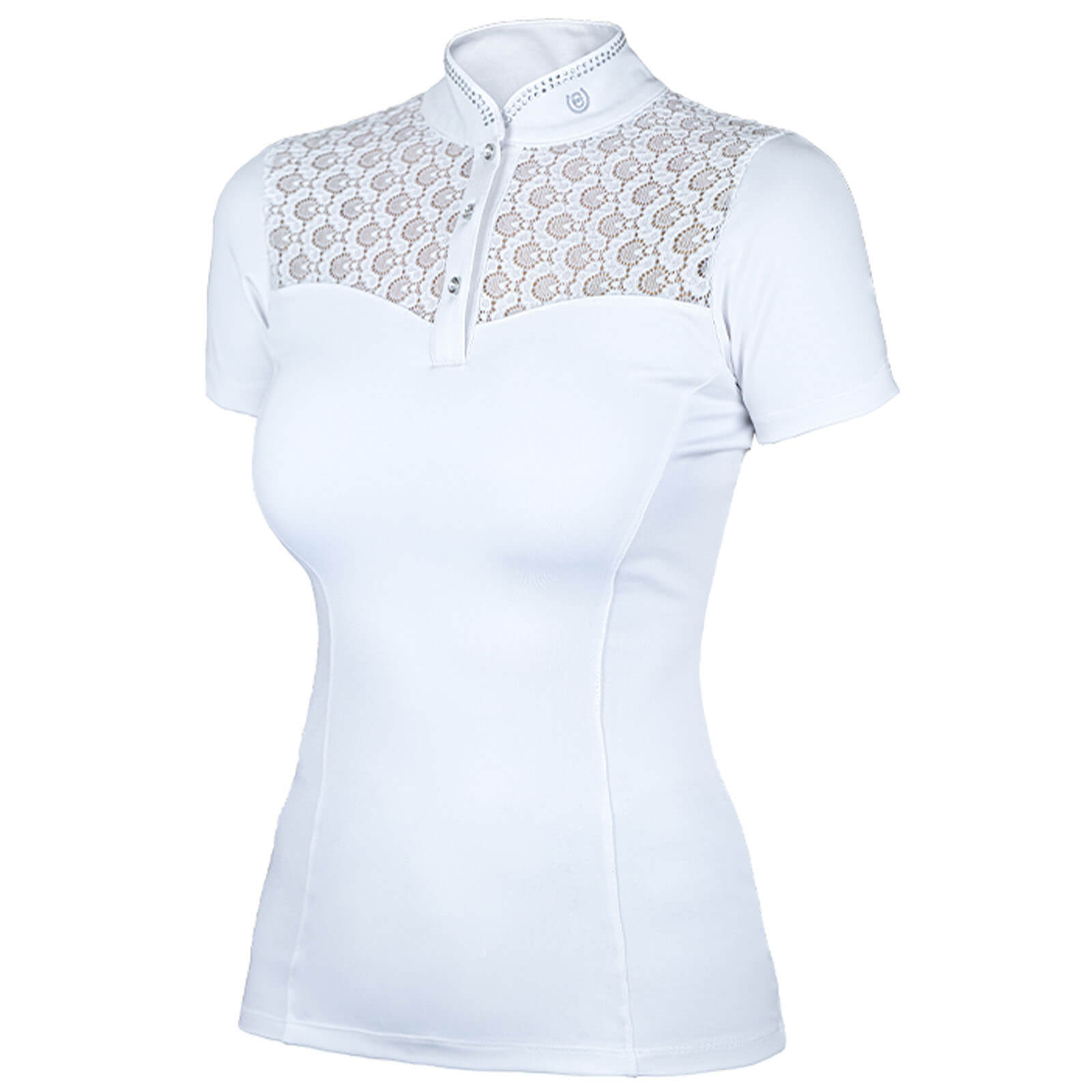 Turniershirt Damen Crystal Champion White FS 2024 Damenturniershirt