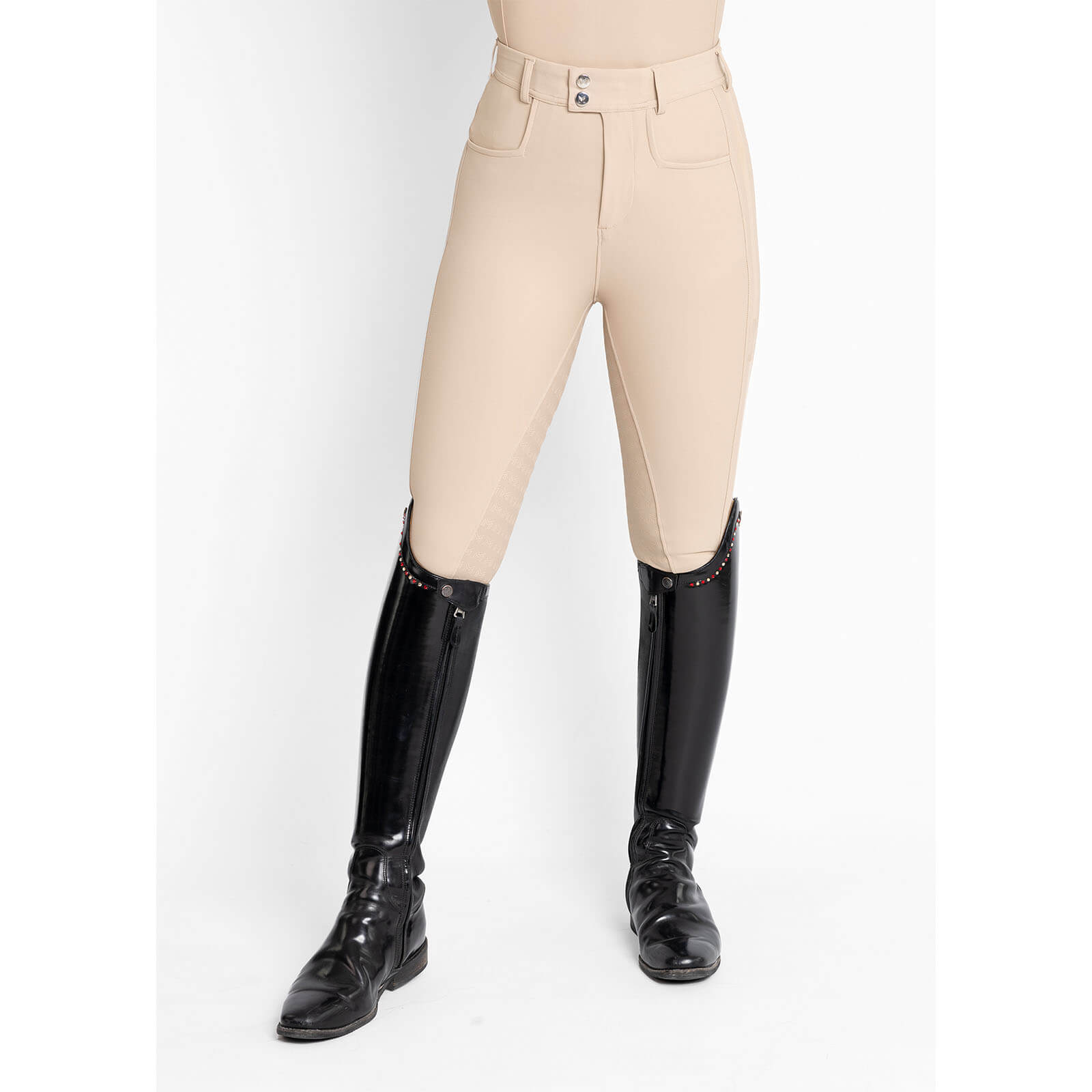 Reithose Damen Reflection Full Grip Breeches Vollbesatz Damenreithose