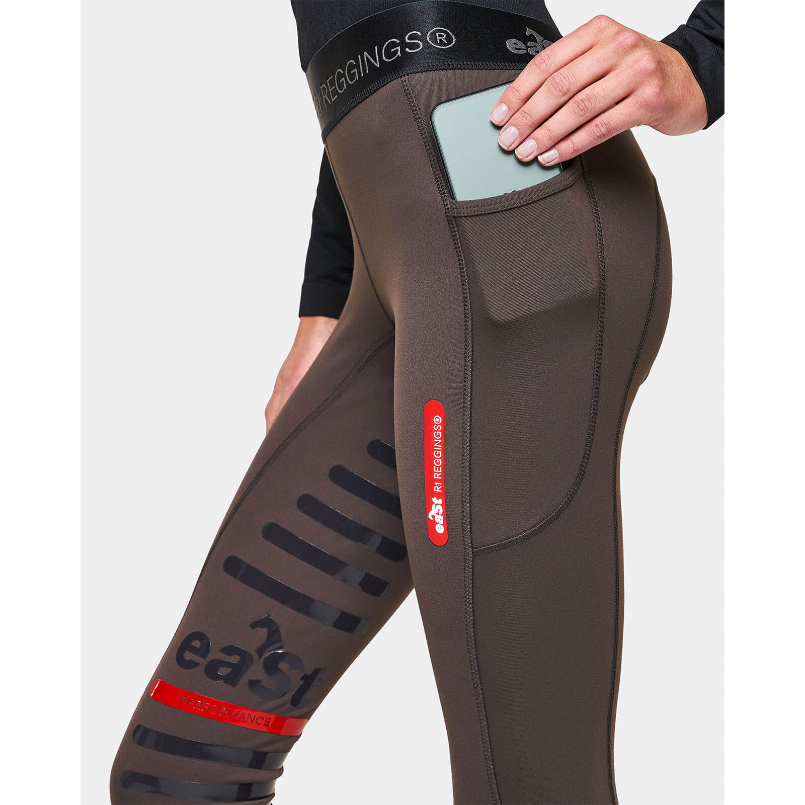 Reitleggings Damen Reggings R1 Damenreitleggings
