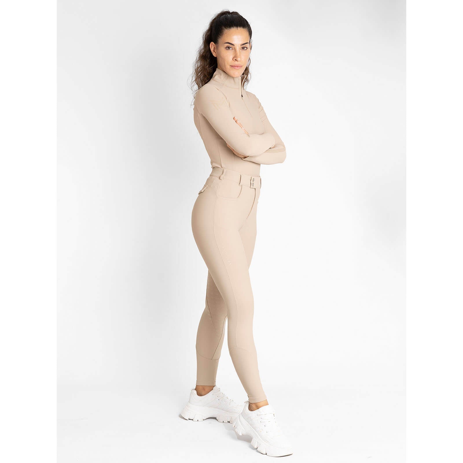Reithose Damen Reflection Full Grip Breeches Vollbesatz Damenreithose