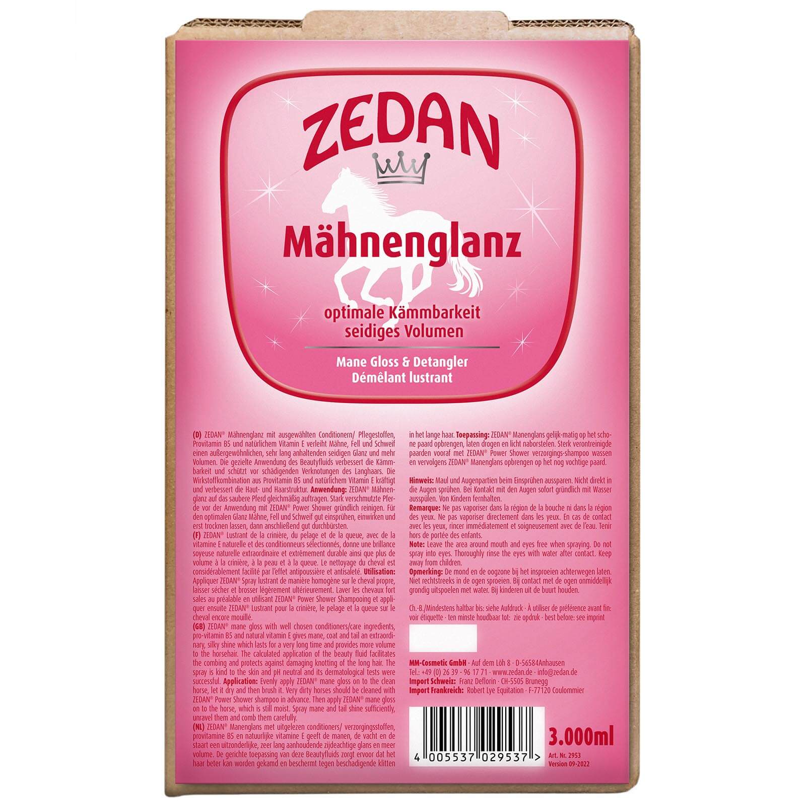 Glanzspray Mähnenglanz Mähnenspray