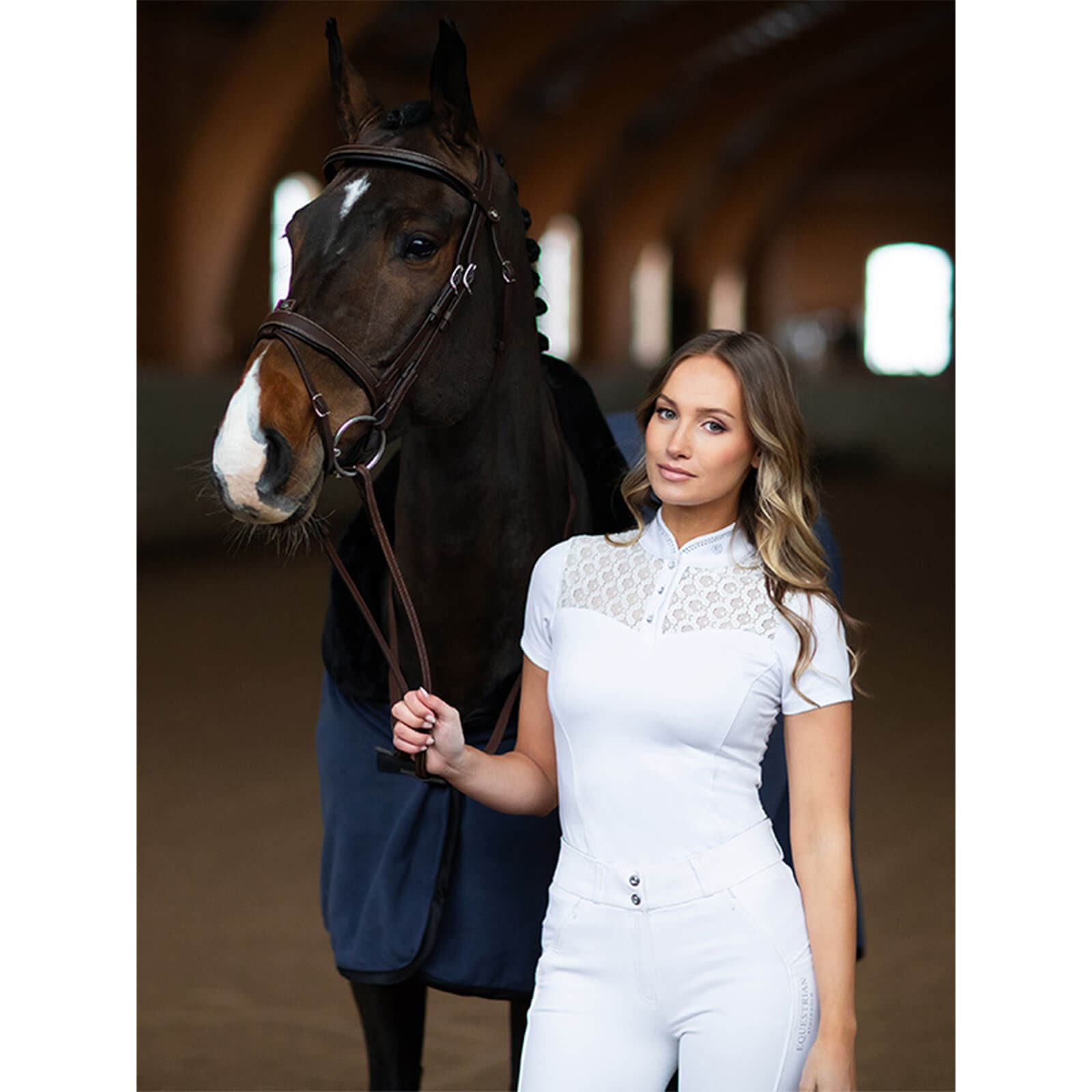 Turniershirt Damen Crystal Champion White FS 2024 Damenturniershirt