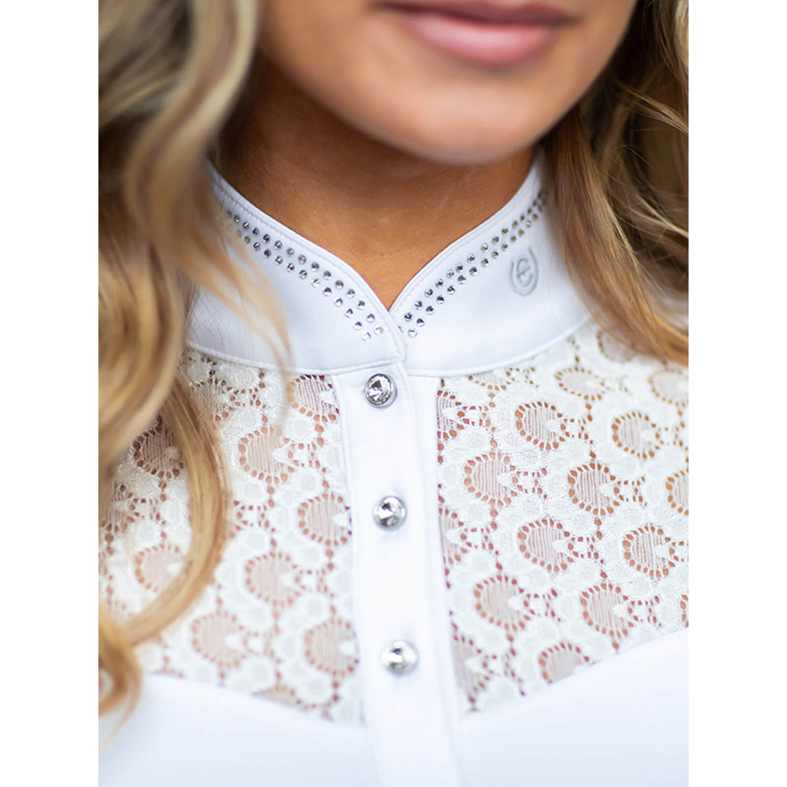 Turniershirt Damen Crystal Champion White FS 2024 Damenturniershirt
