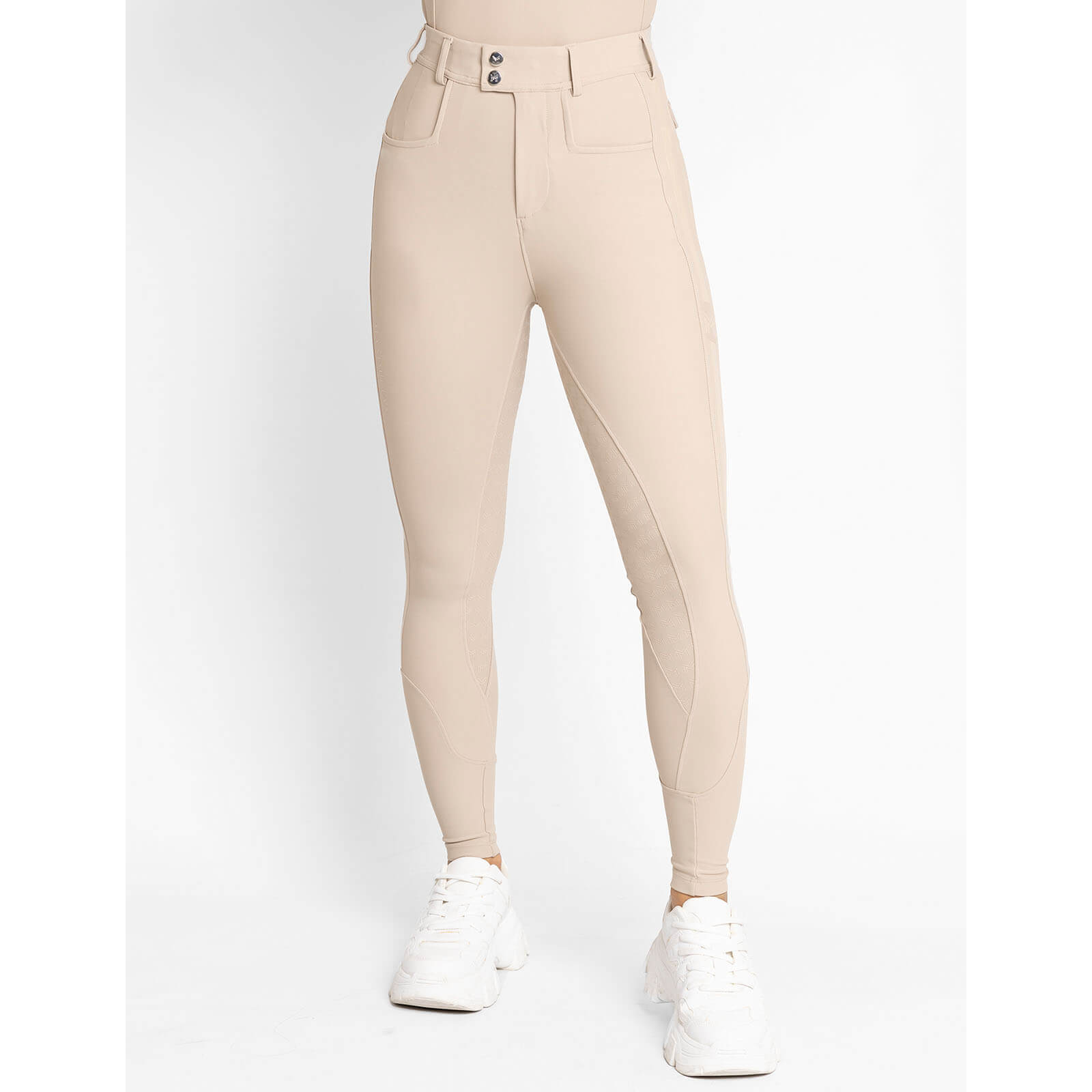 Reithose Damen Reflection Full Grip Breeches Vollbesatz Damenreithose