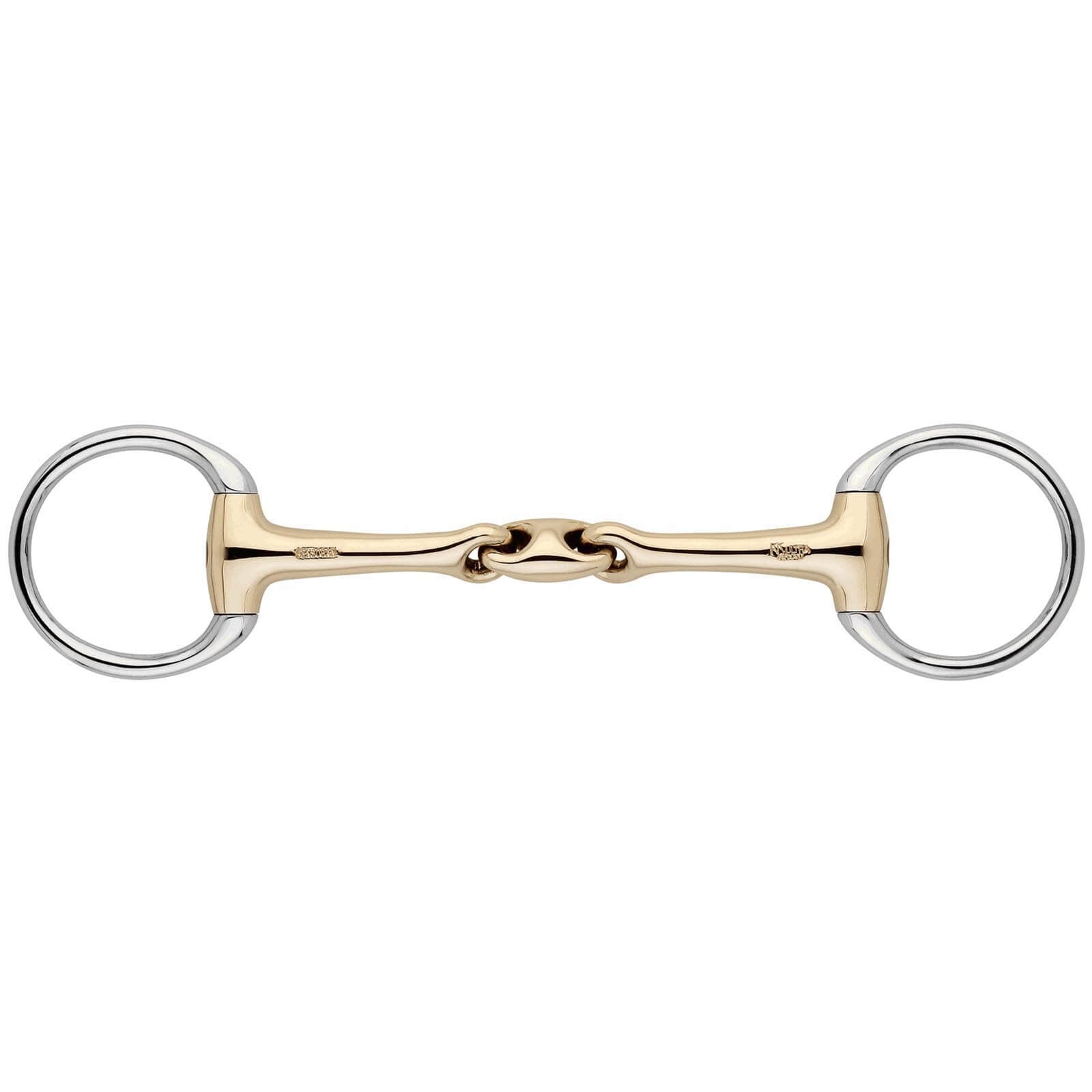 Unterlegtrense Olivenkopf Doppelt Gebrochen KK Ultra 14 mm SENSOGAN® Gebiss