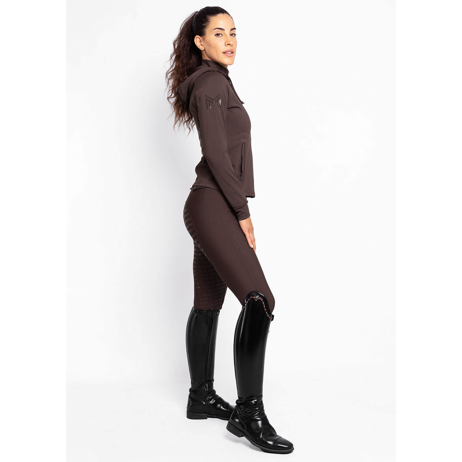 Reithose Damen Reflection Full Grip Breeches Vollbesatz Damenreithose