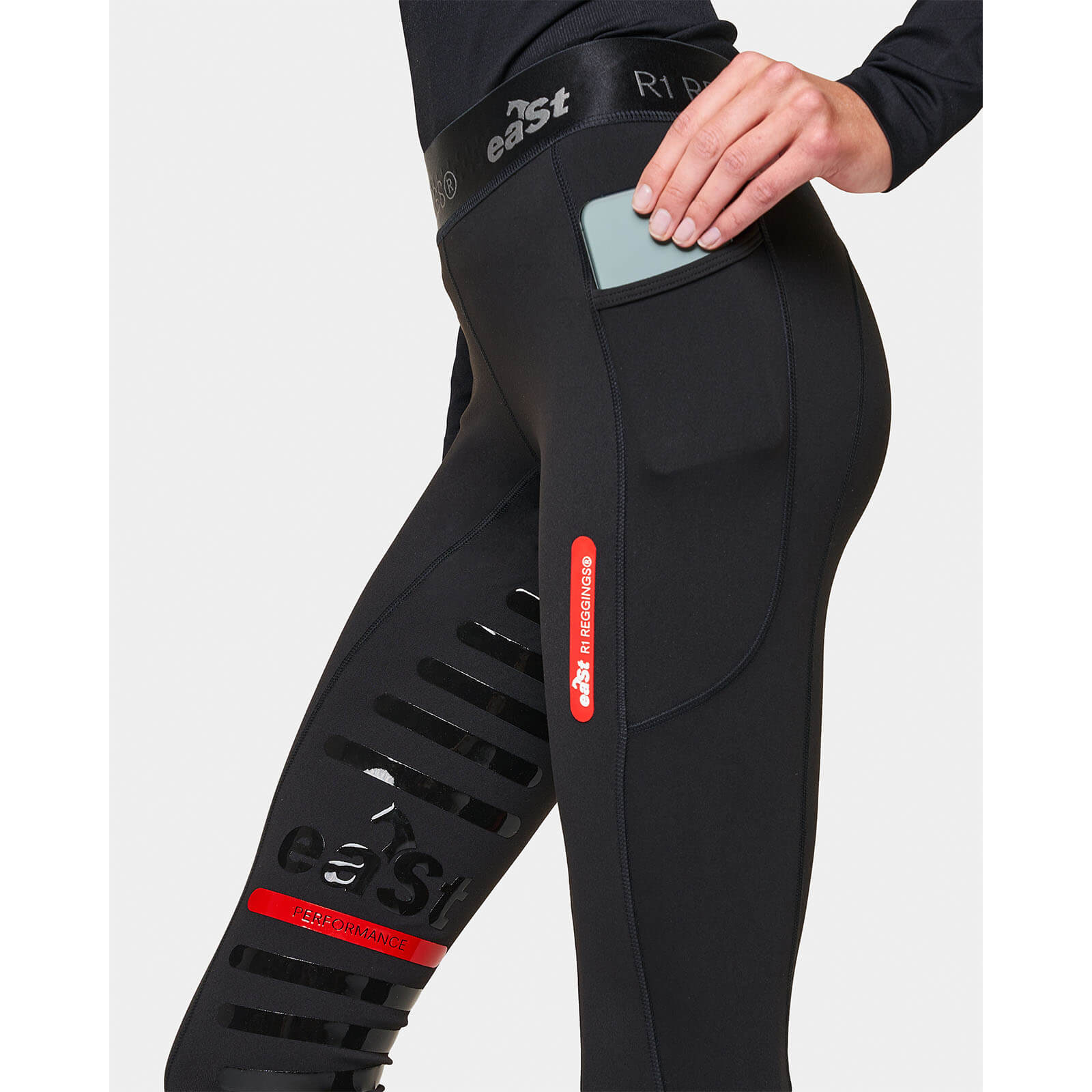Reitleggings Damen Reggings R1 Damenreitleggings