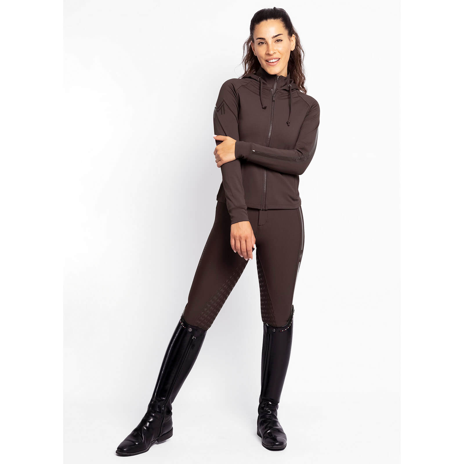 Reithose Damen Reflection Full Grip Breeches Vollbesatz Damenreithose