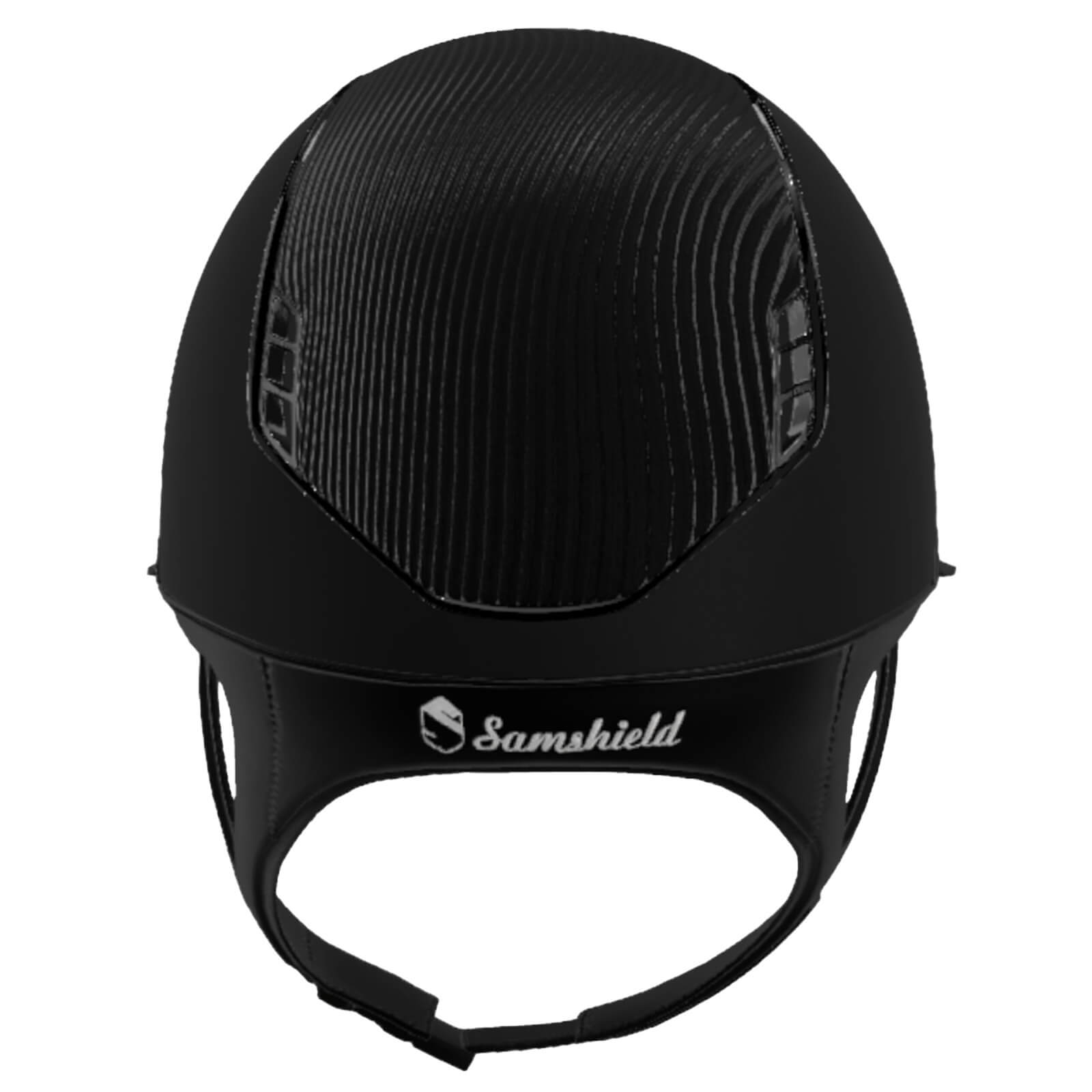 Reithelm Miss Shield 2.0 Black SM Top Leder Frontal Band Leder Trim Chrome Blason Chrome