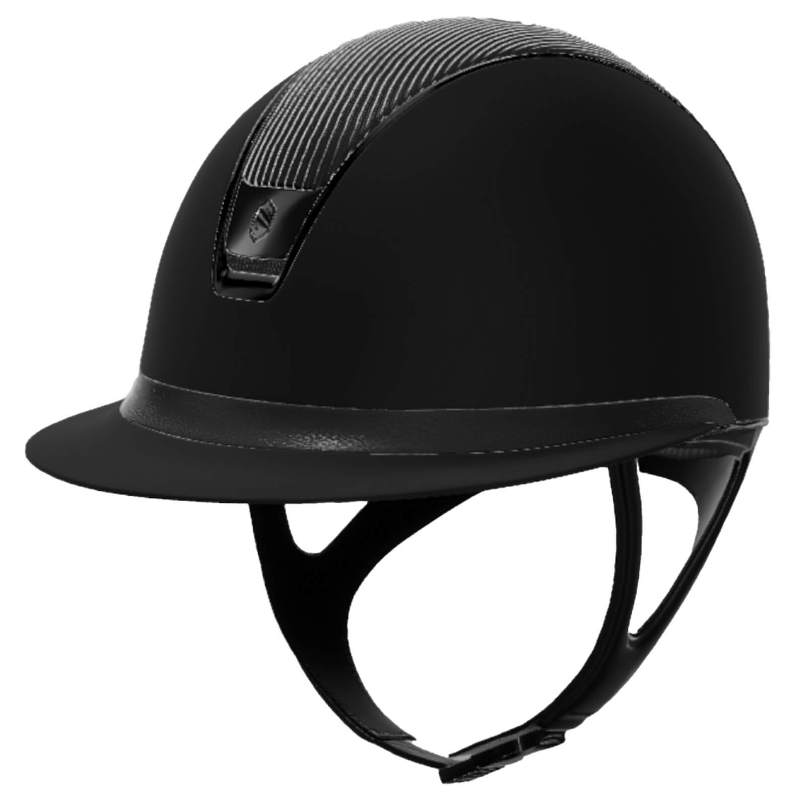 Reithelm Miss Shield 2.0 Black SM Top Leder Frontal Band Leder Trim Chrome Blason Chrome