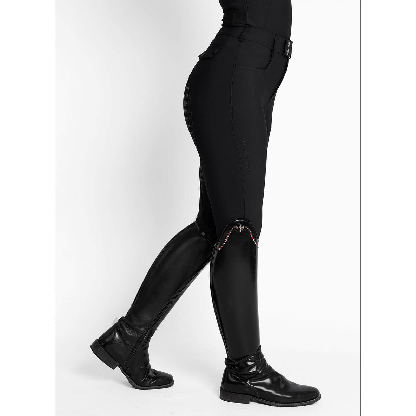 Reithose Damen Reflection Full Grip Breeches Vollbesatz Damenreithose