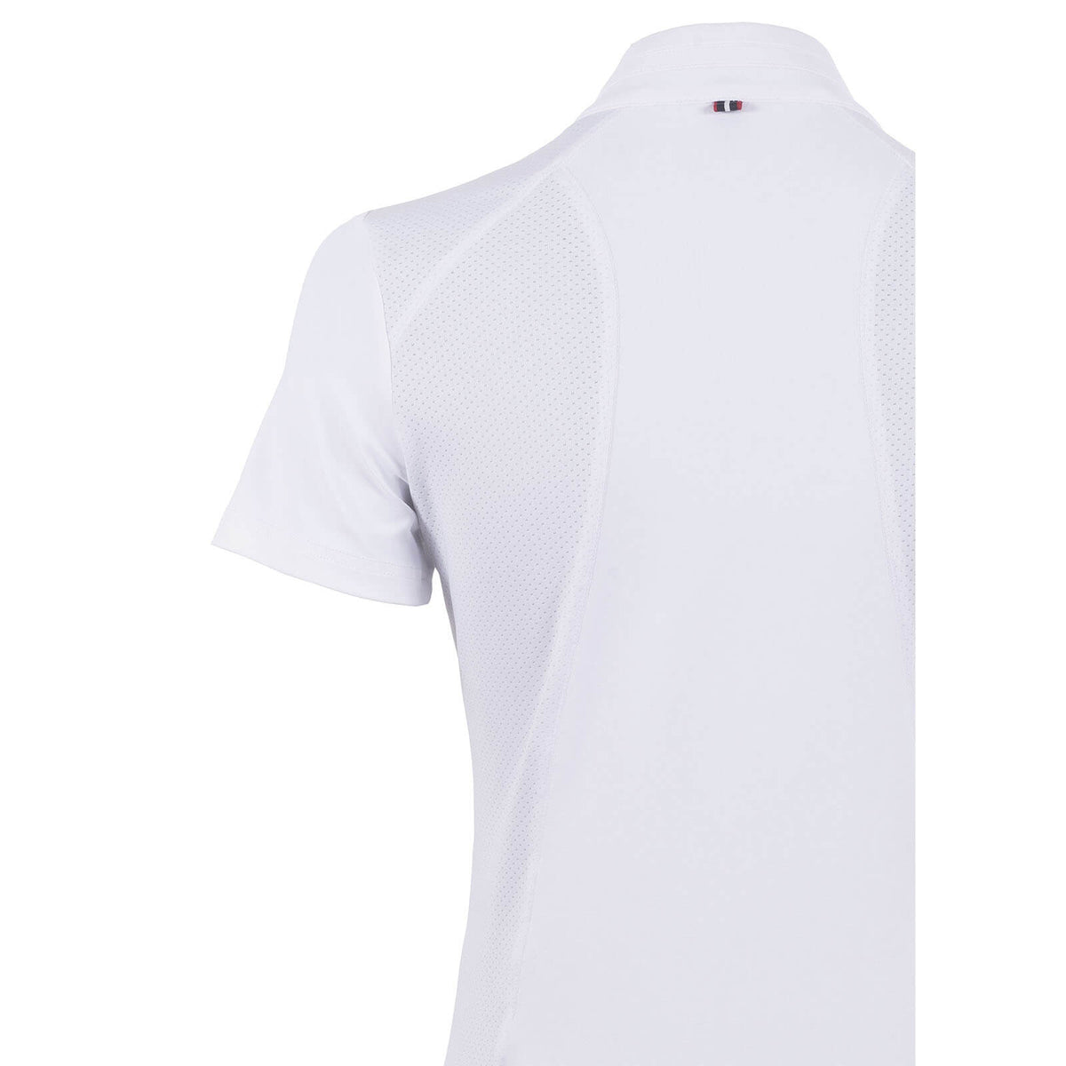 Cavallo Turniershirt CAVALCOMP Halfzip Shirt, Weiß, Rückansicht des Produkts.