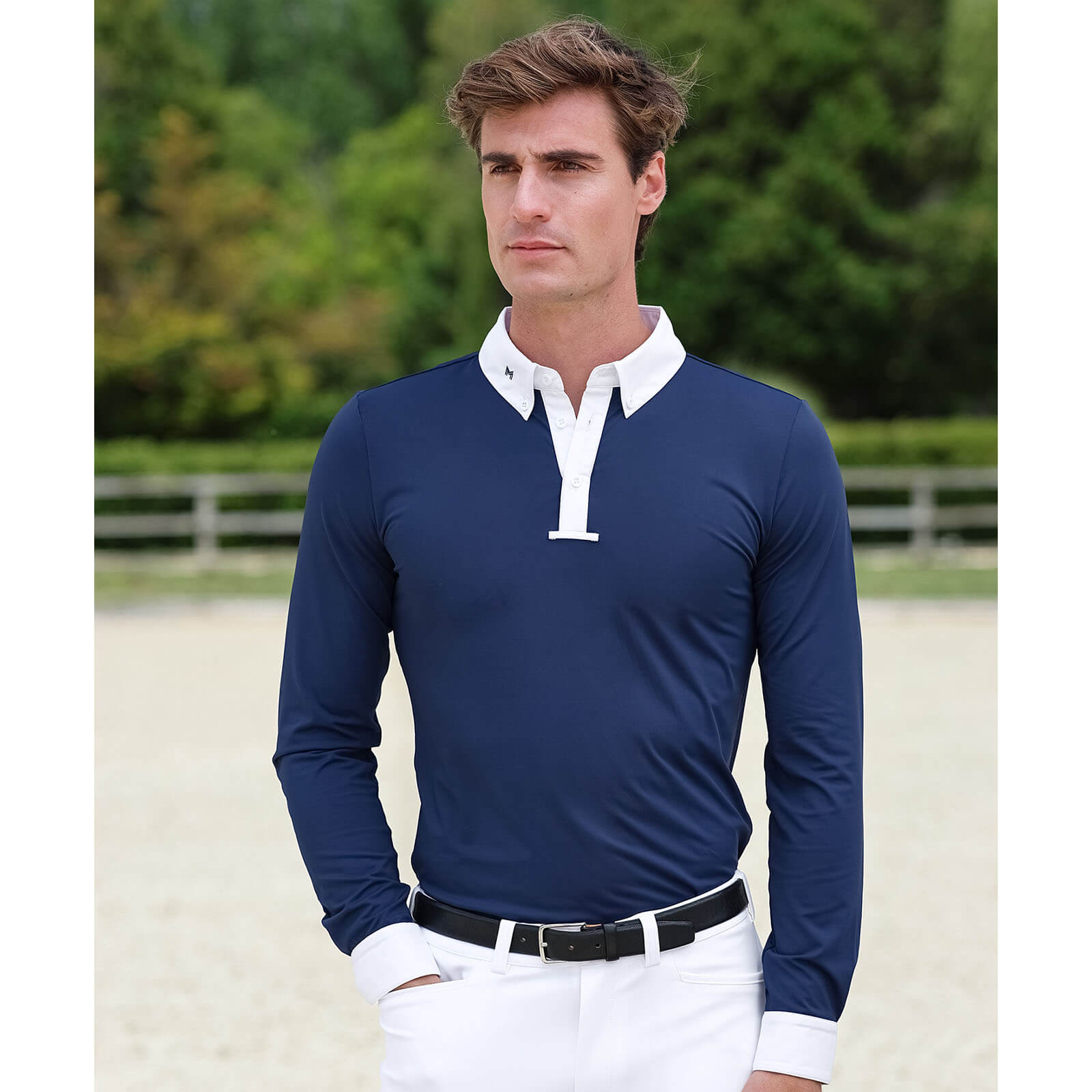 Langarmshirt Herren Active Long Competition Shirt Turniershirt