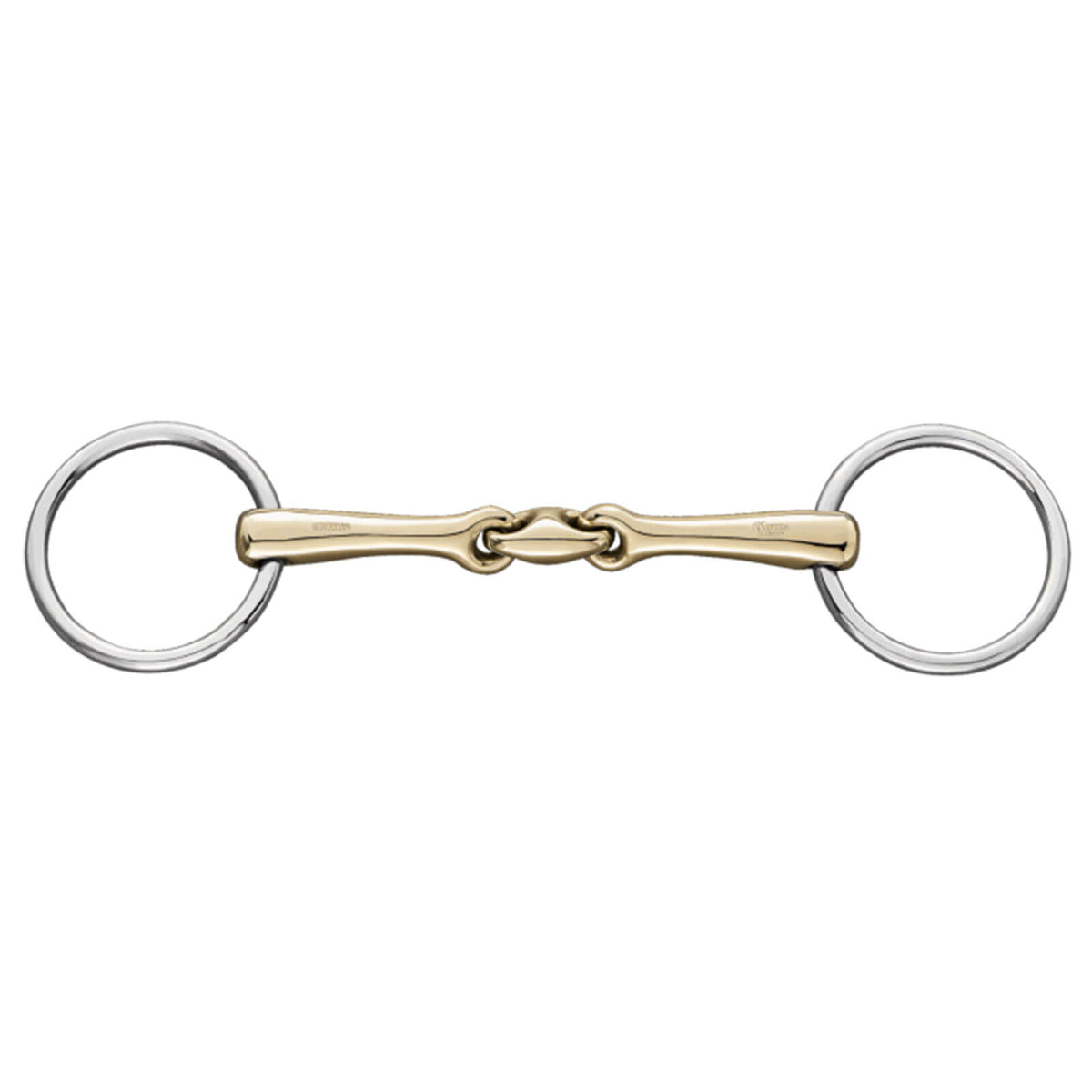 Sprenger Unterlegtrense Doppelt Gebrochen KK Ultra 12 mm SENSOGAN® Gebiss, Produkt allein auf weißem Hintergrund.