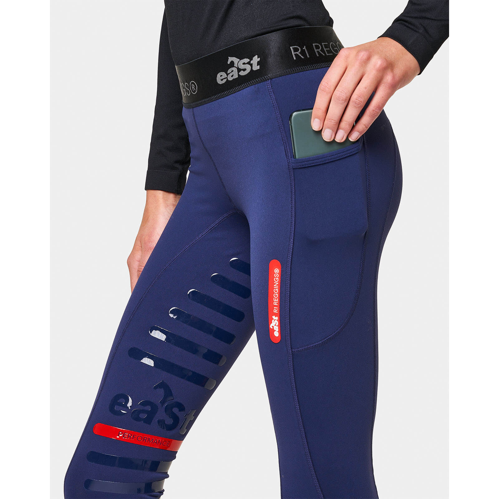 Reitleggings Damen Reggings R1 Damenreitleggings