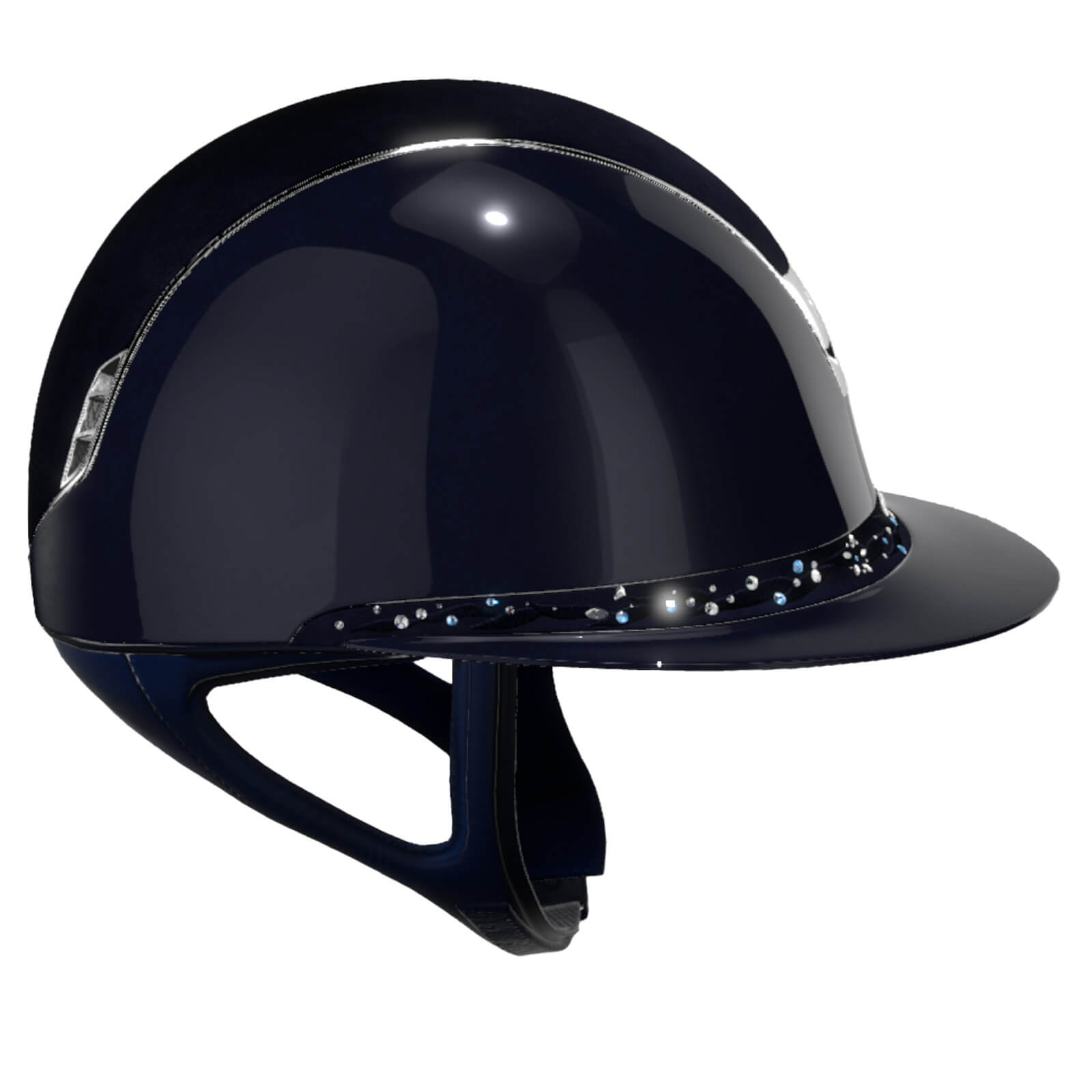 Reithelm Miss Shield Shadowglossy 2.0 Blue SG Top SG Frontal Band Flower Swaro Trim Chrome Blason Ch
