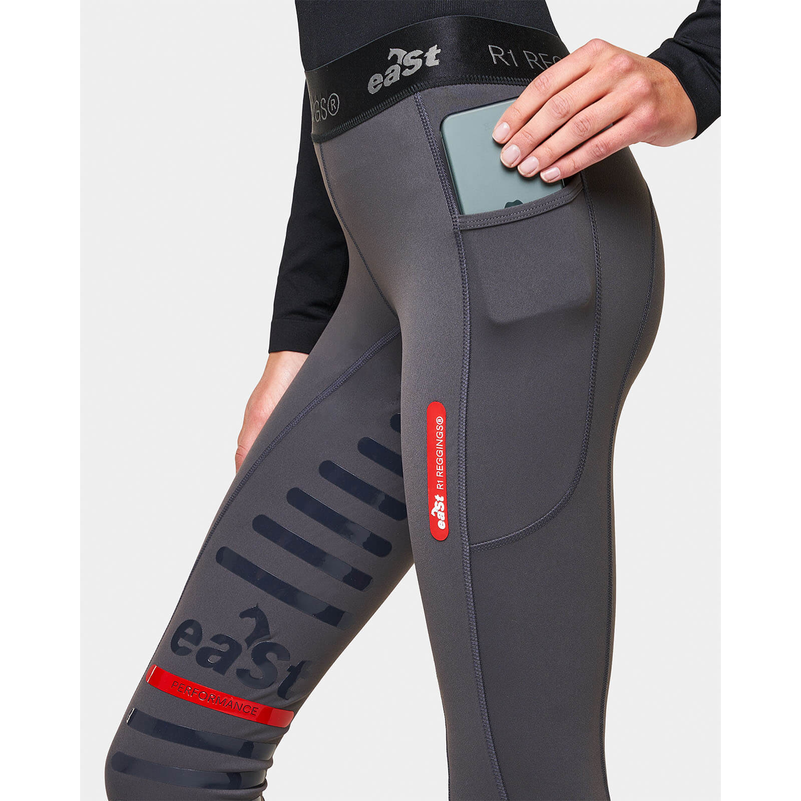 Reitleggings Damen Reggings R1 Damenreitleggings