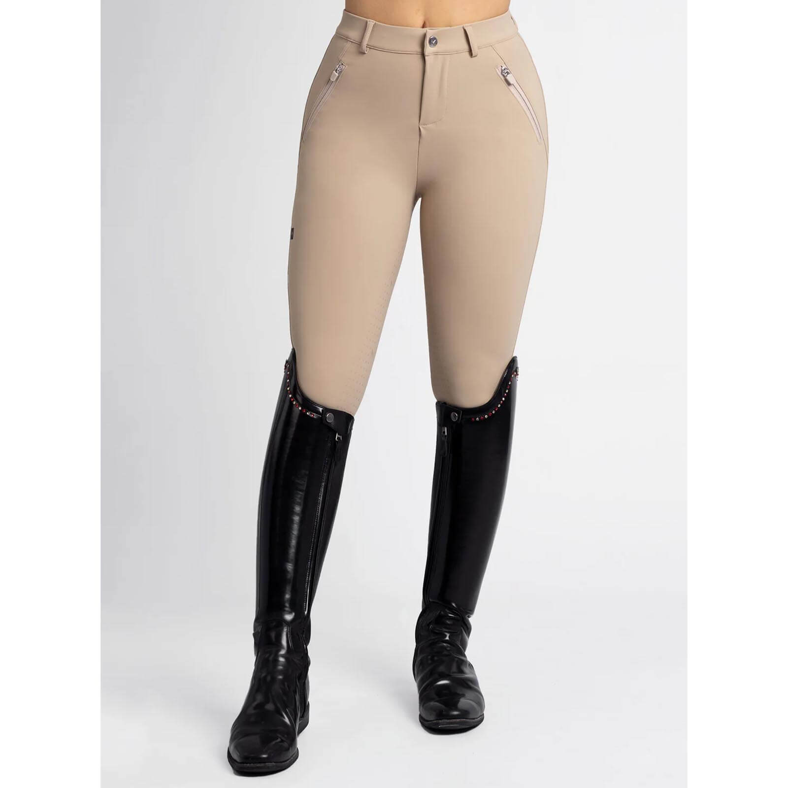 Reithose Damen Full-Grip Geo Damenreithose Vollbesatzreithose