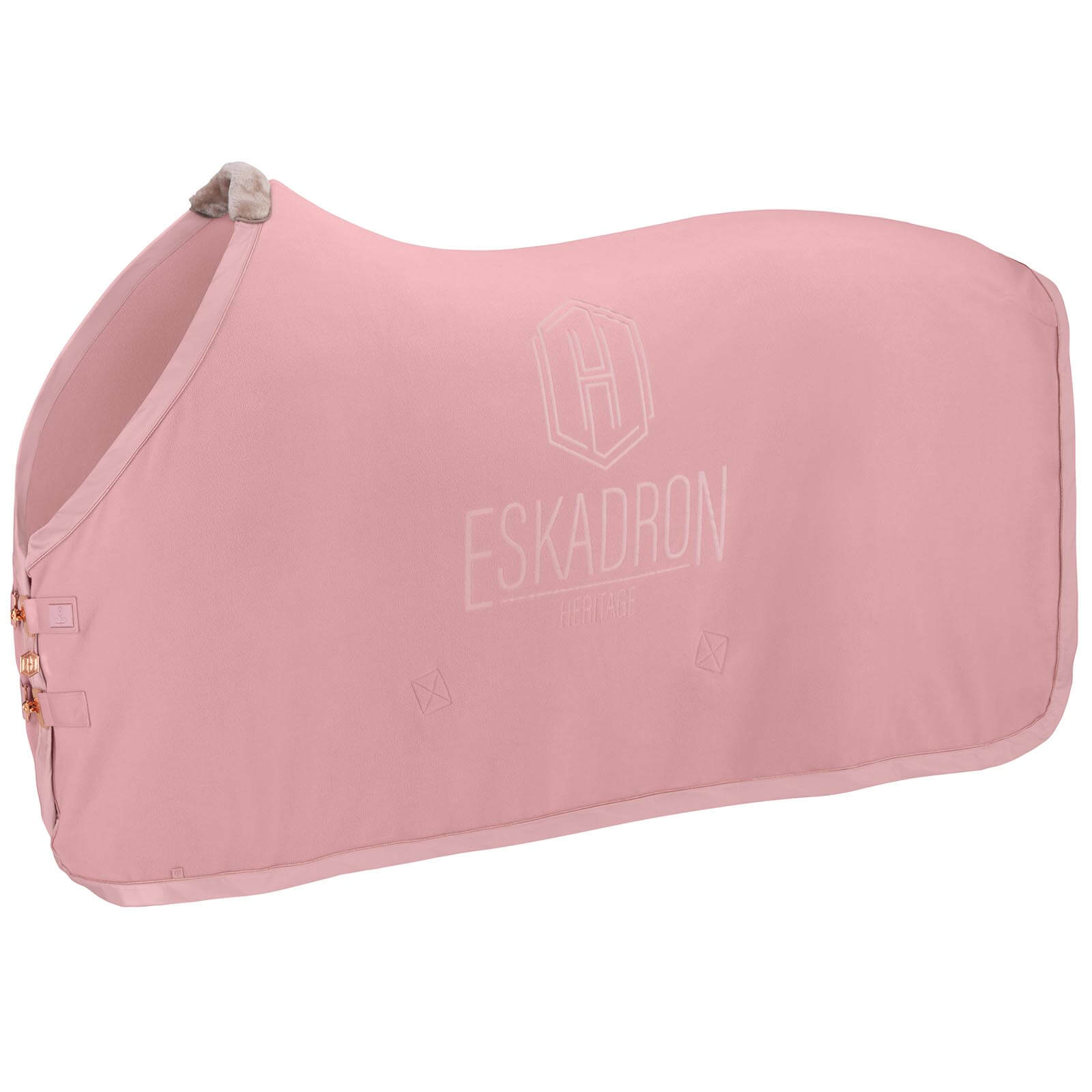 Eskadron Abschwitzdecke Fleece Stamp Heritage 2023 Fleecedecke, Pearl Rose, Produkt allein.