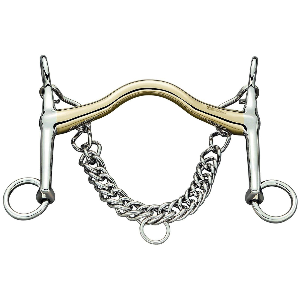 Dressurkandare Kurz Bemelsmann 14 mm SENSOGAN® Reitkandare, Größe 125, Produkt allein auf weißem Hintergrund.