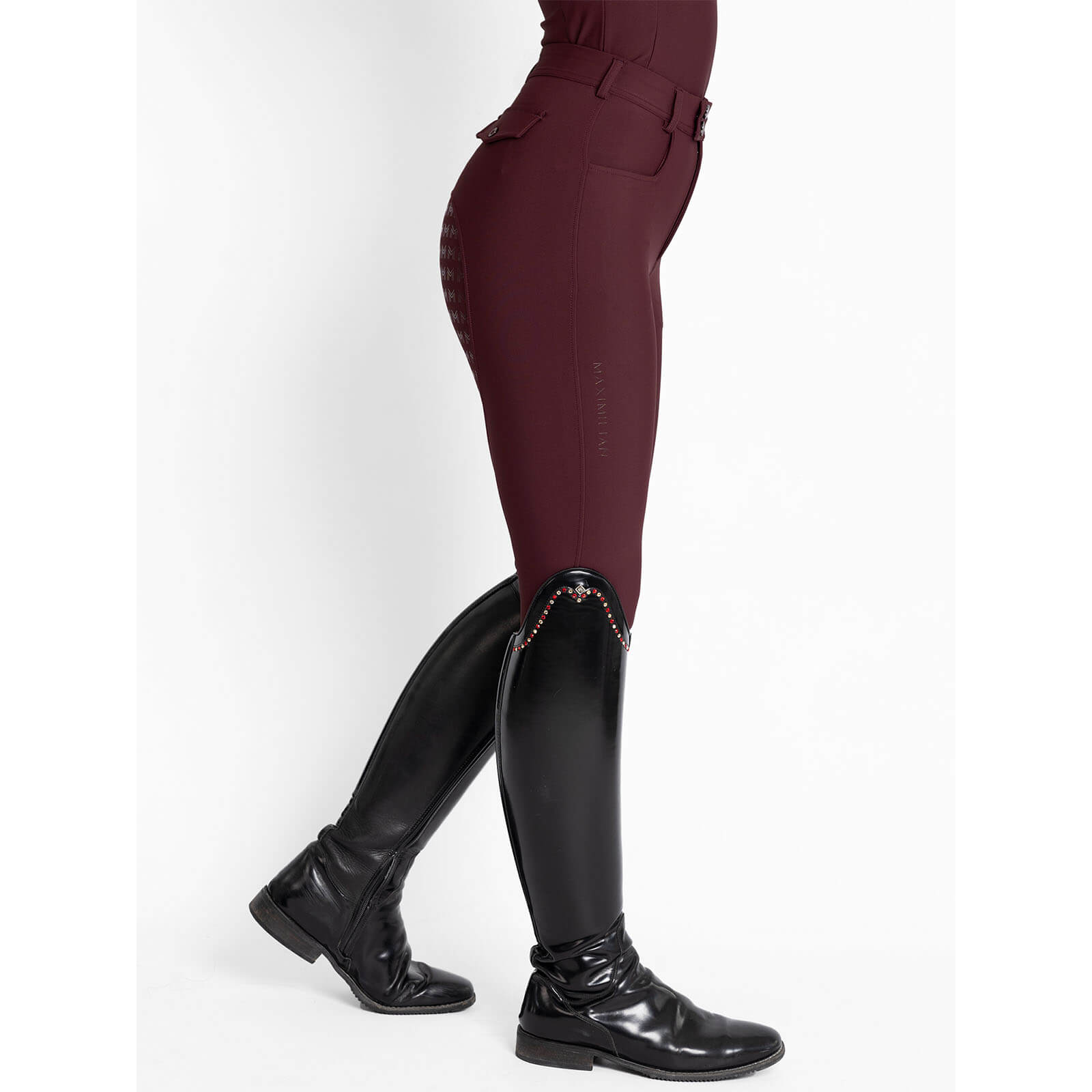 Reithose Damen Reflection Full Grip Breeches Vollbesatz Damenreithose