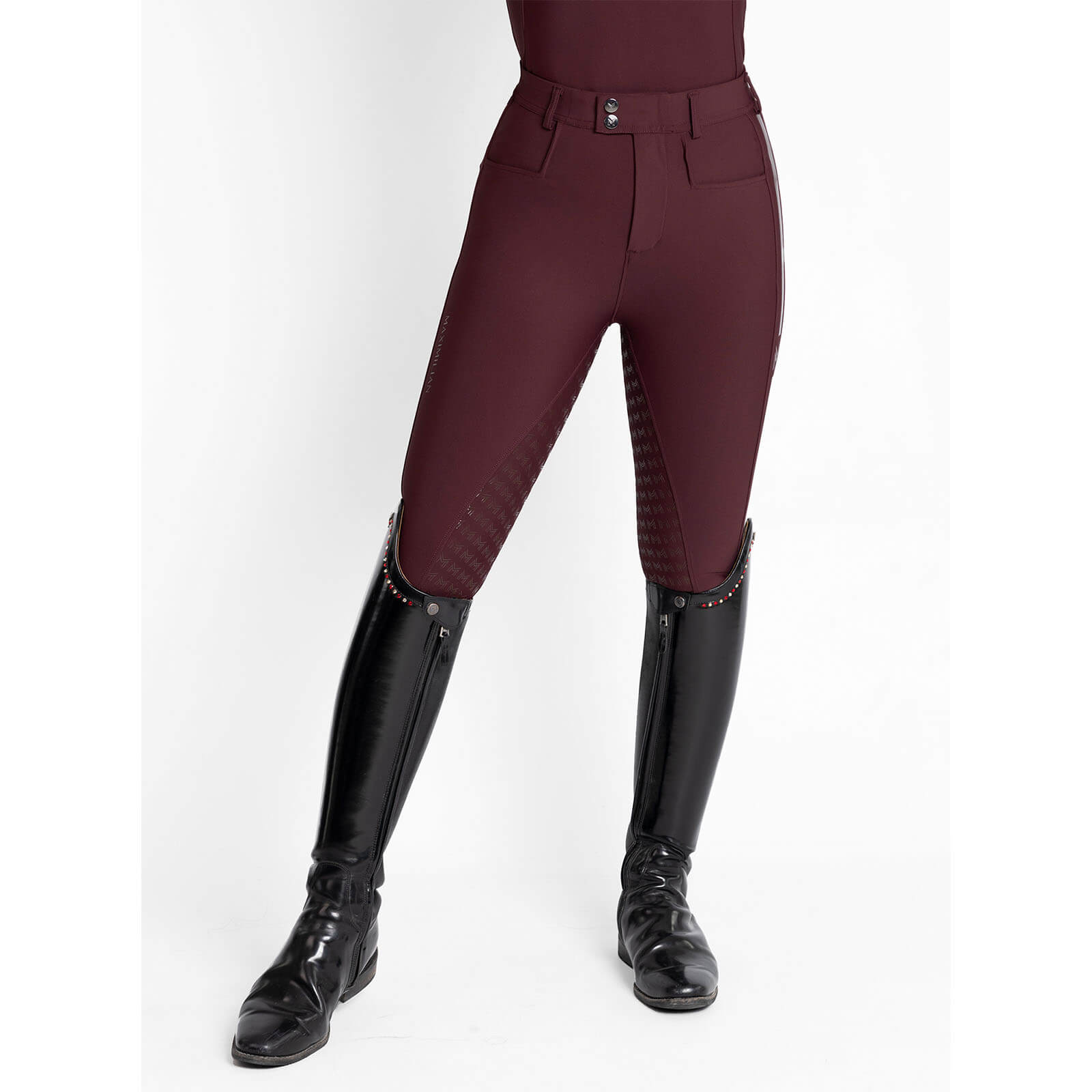 Reithose Damen Reflection Full Grip Breeches Vollbesatz Damenreithose