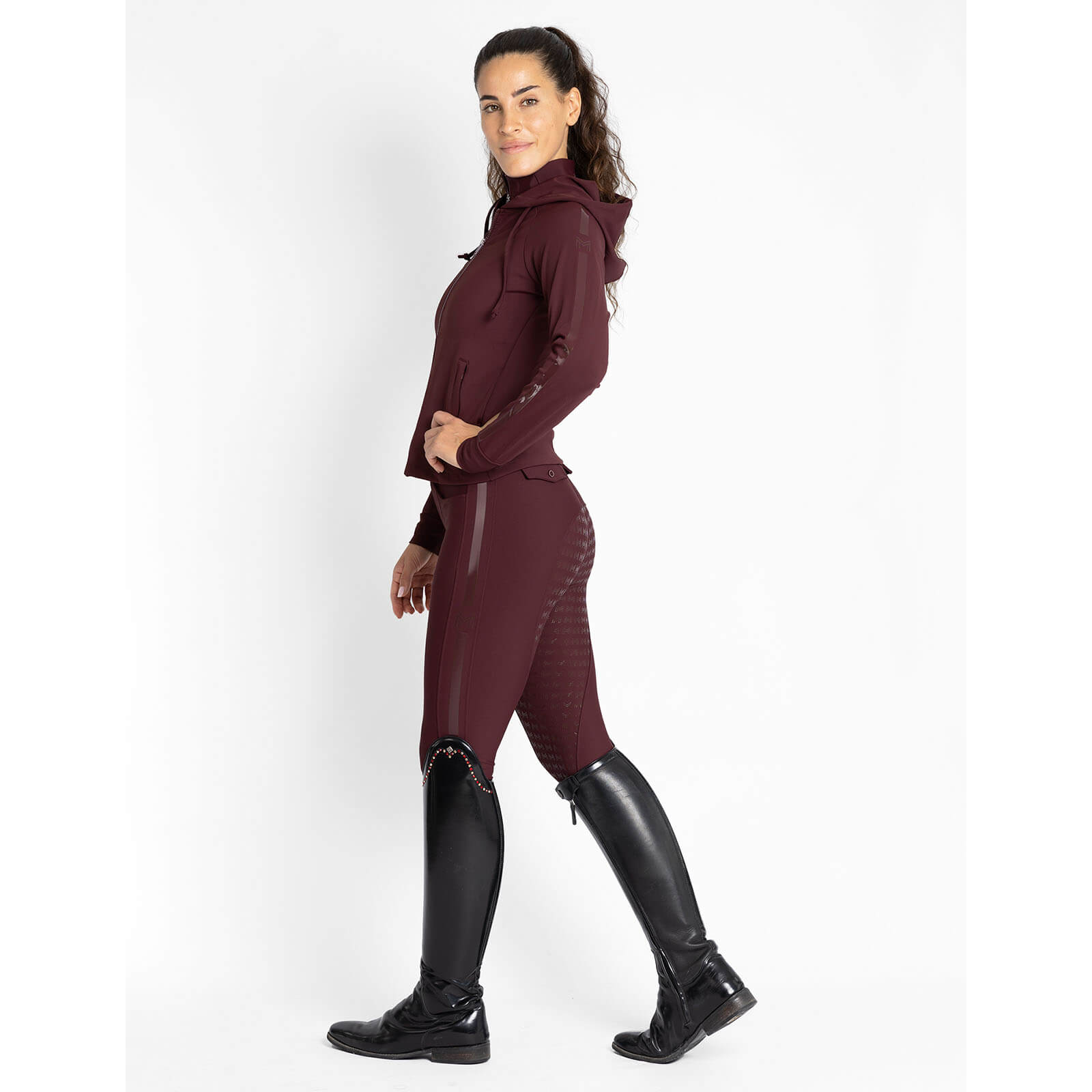 Reithose Damen Reflection Full Grip Breeches Vollbesatz Damenreithose