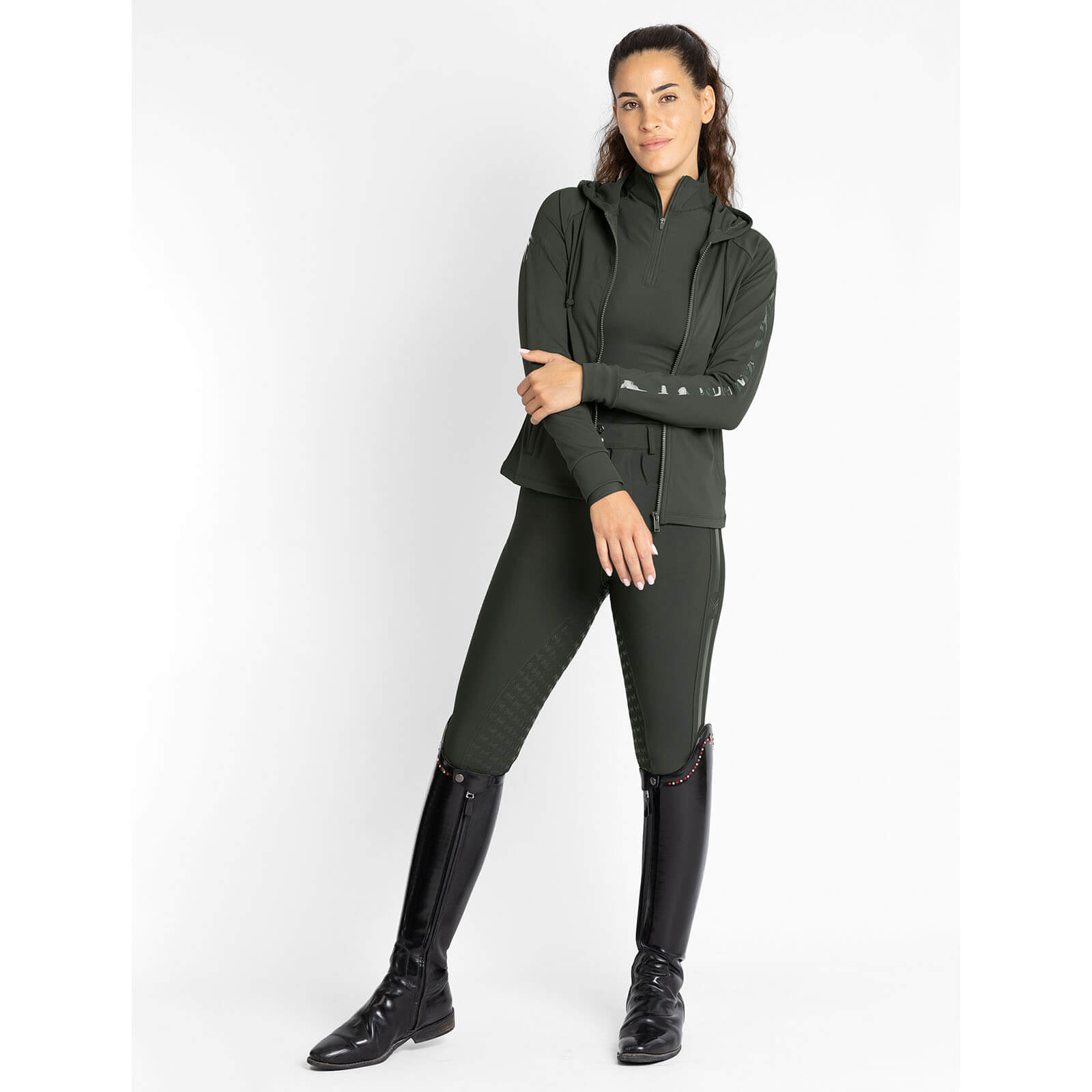 Reithose Damen Reflection Full Grip Breeches Vollbesatz Damenreithose
