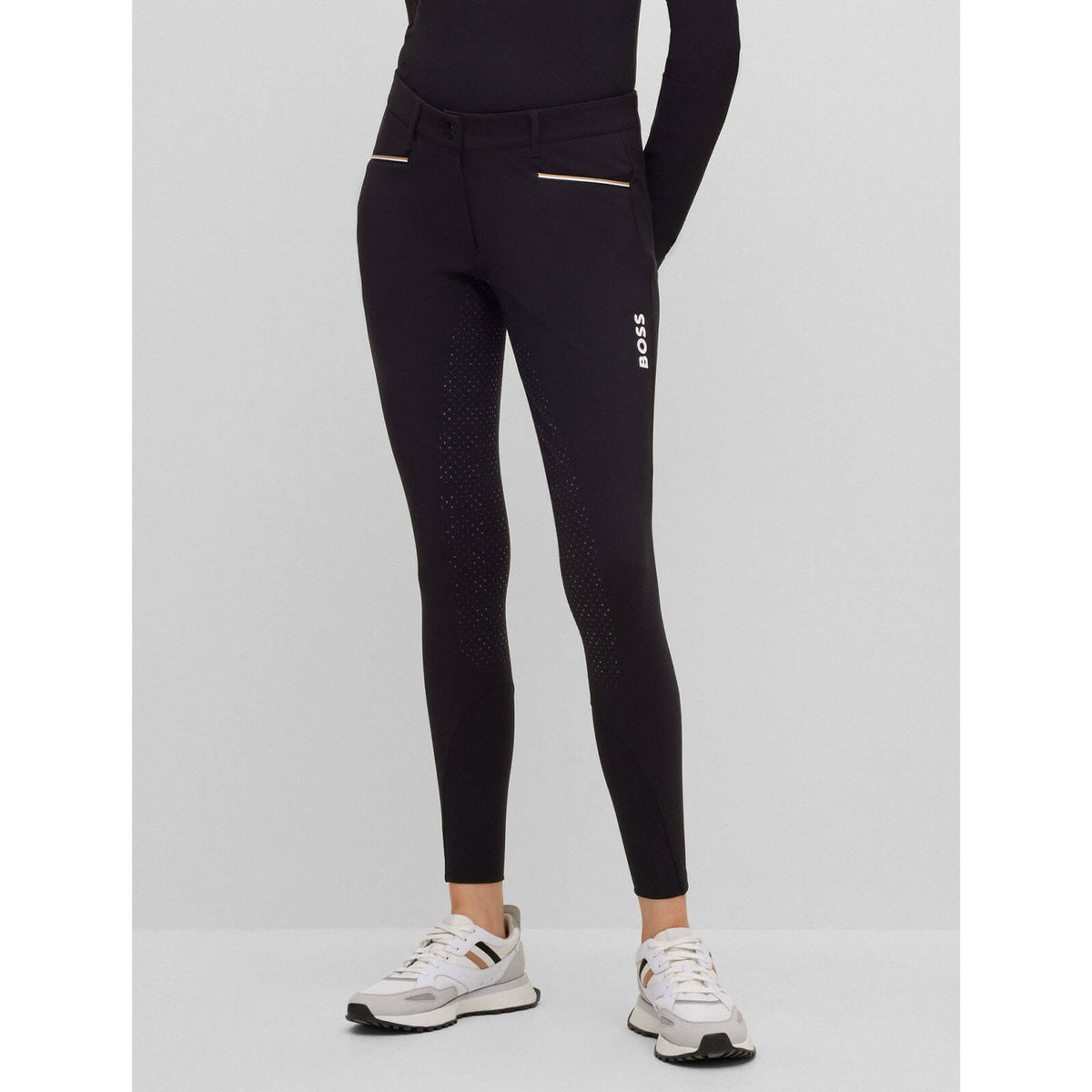 Reithose Damen Full-Grip Heather Classic Damenreithose Vollbesatz