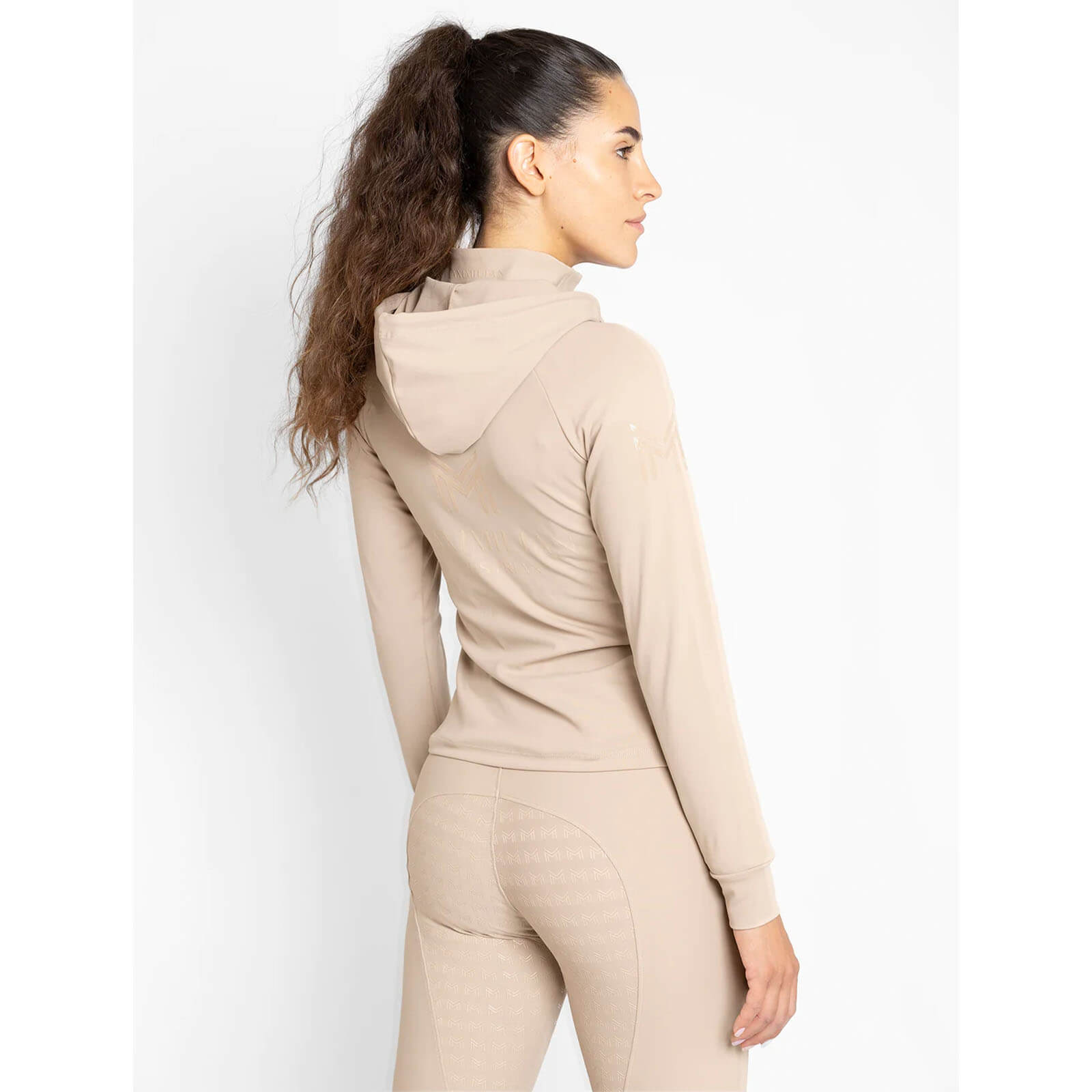 Hoodie Damen Reflection Zip Kapuzenpullover