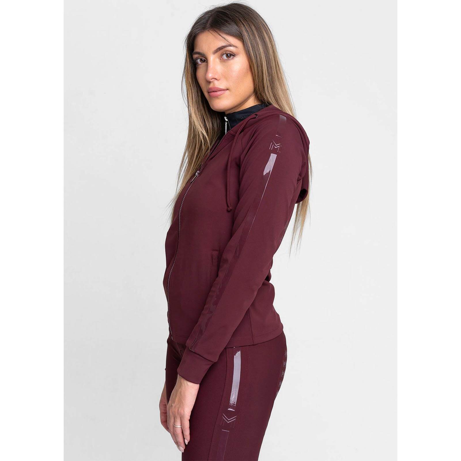 Hoodie Damen Reflection Zip Kapuzenpullover