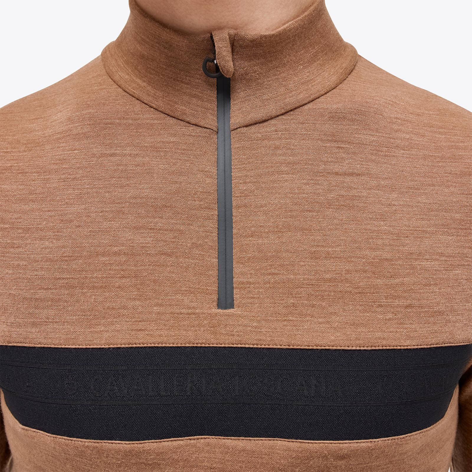 Trainingsshirt Herren Tech Wool Half Zip Mock Turtleneck HW23 Langarmshirt