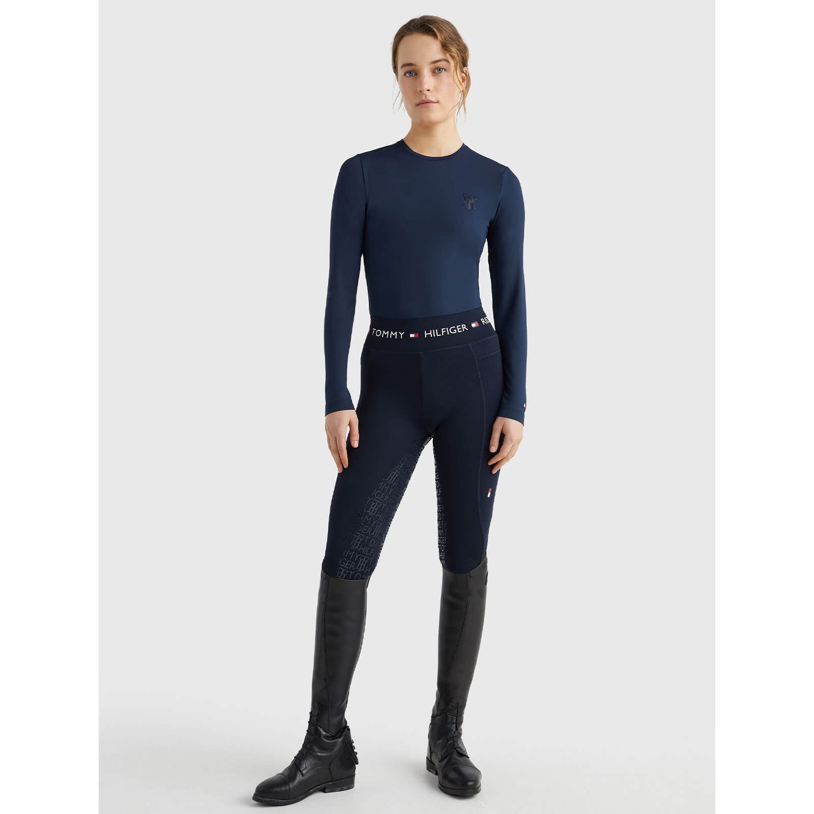 T-Shirt Damen Performance TH Strass FS 2023 Langarm