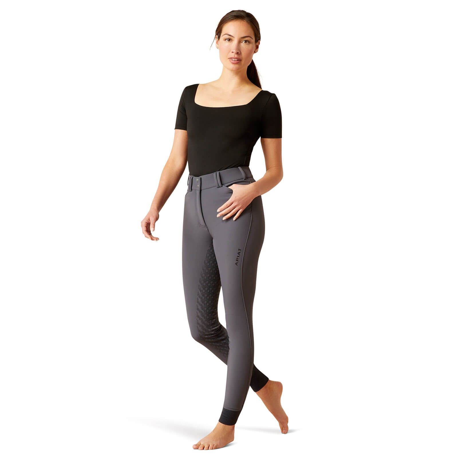 Reithose Damen Full-Grip Tri Factor Ins HW 2023 Damenreithose Vollbesatz