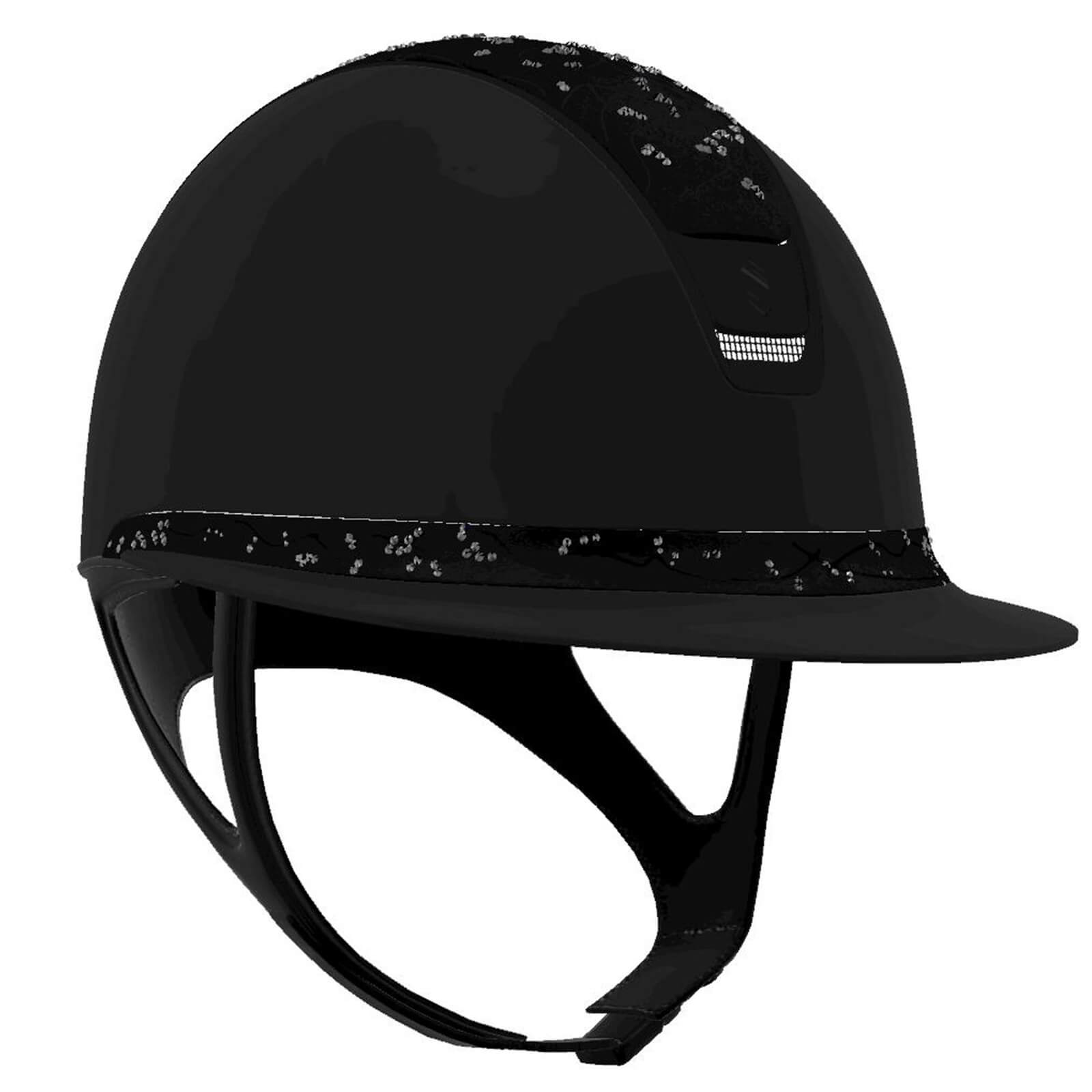 Reithelm Miss Shield 2.0 Black Shadowmatt Top Crystal Leaf Frontal Band Crystal Leaf Trim Matt Black