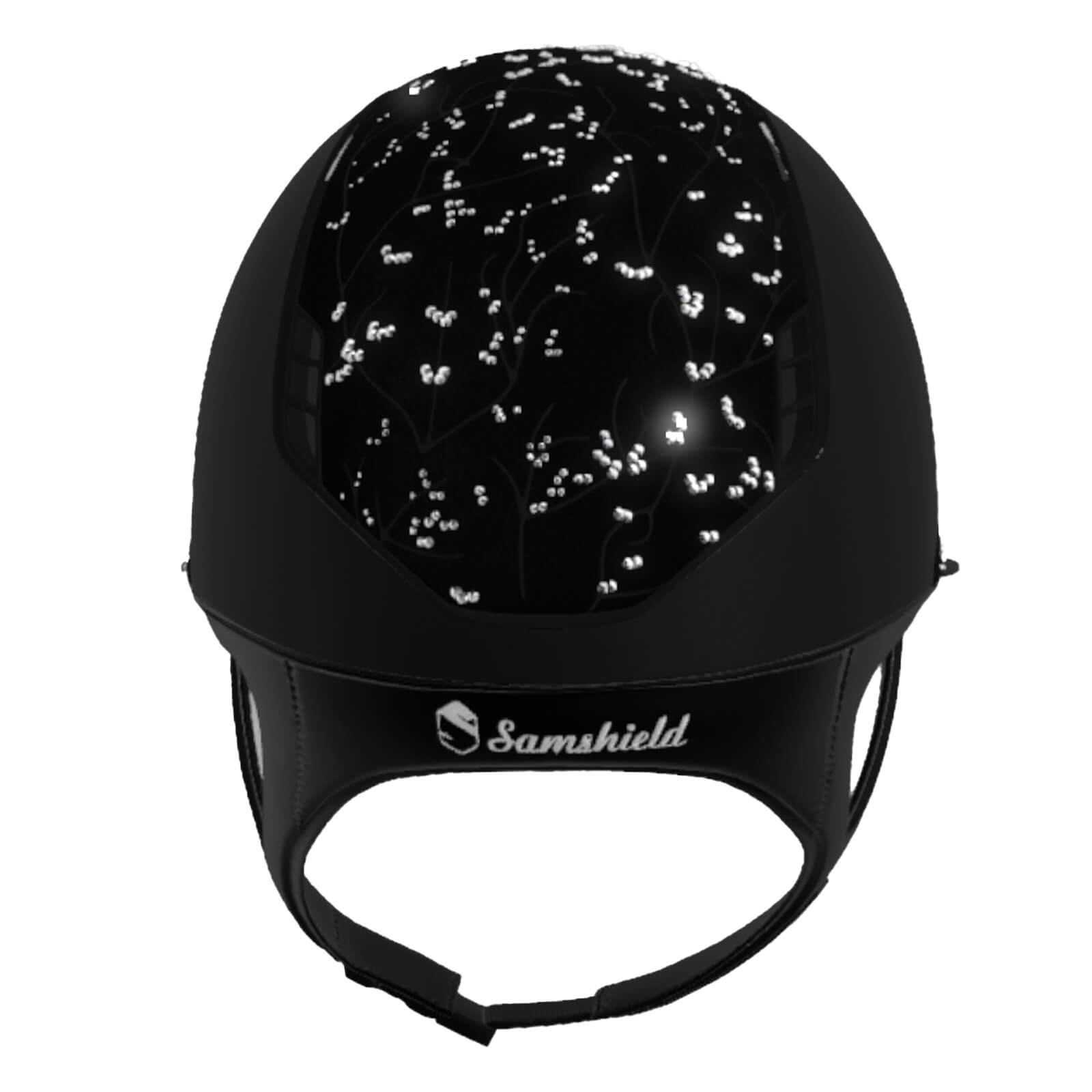 Reithelm Miss Shield 2.0 Black Shadowmatt Top Crystal Leaf Frontal Band Crystal Leaf Trim Matt Black