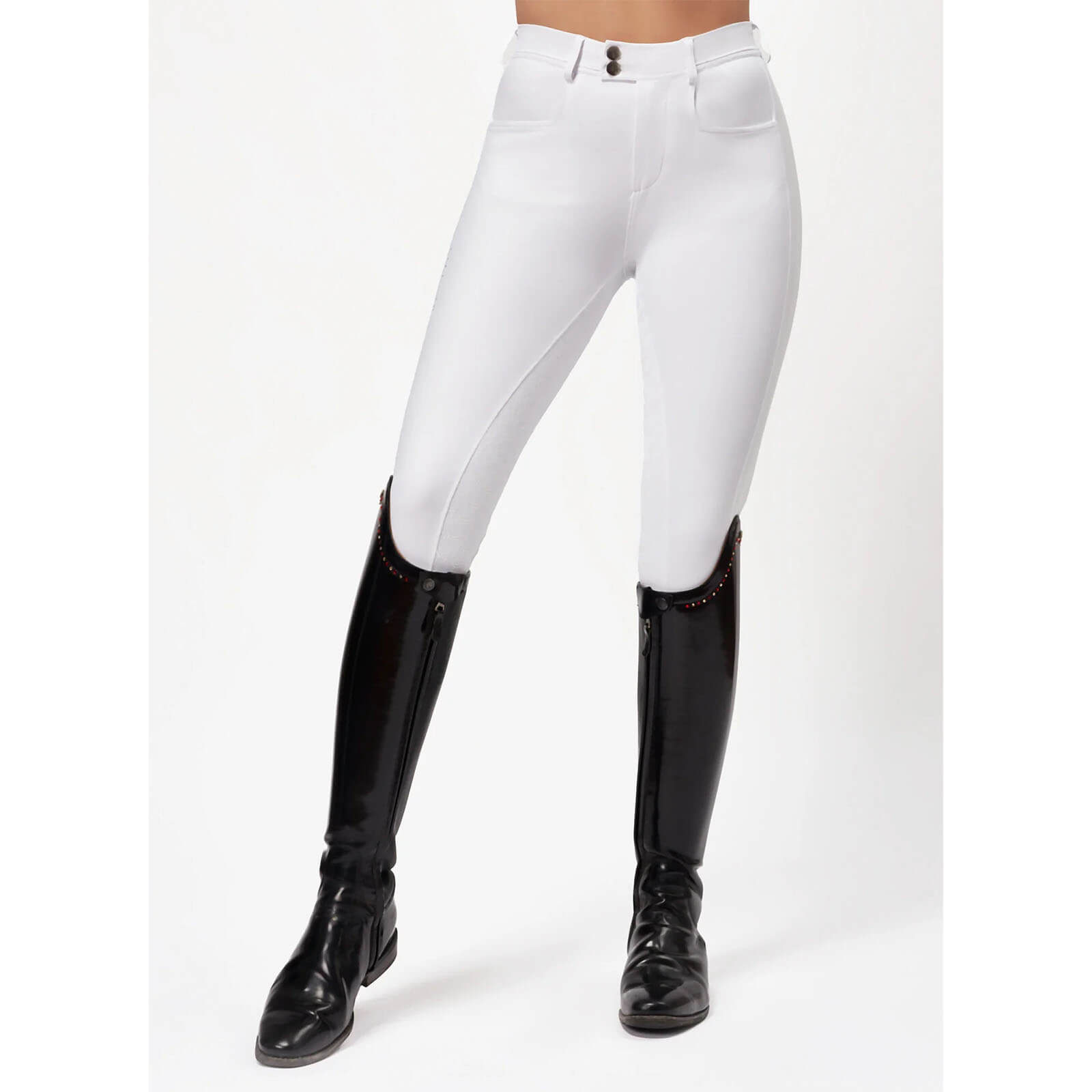 Reithose Damen Reflection Full Grip Breeches Vollbesatz Damenreithose