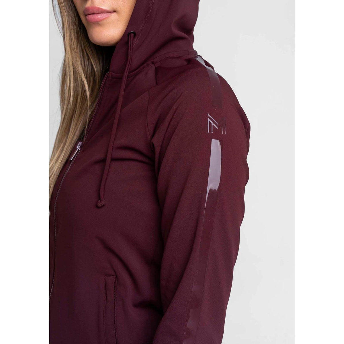 Hoodie Damen Reflection Zip Kapuzenpullover