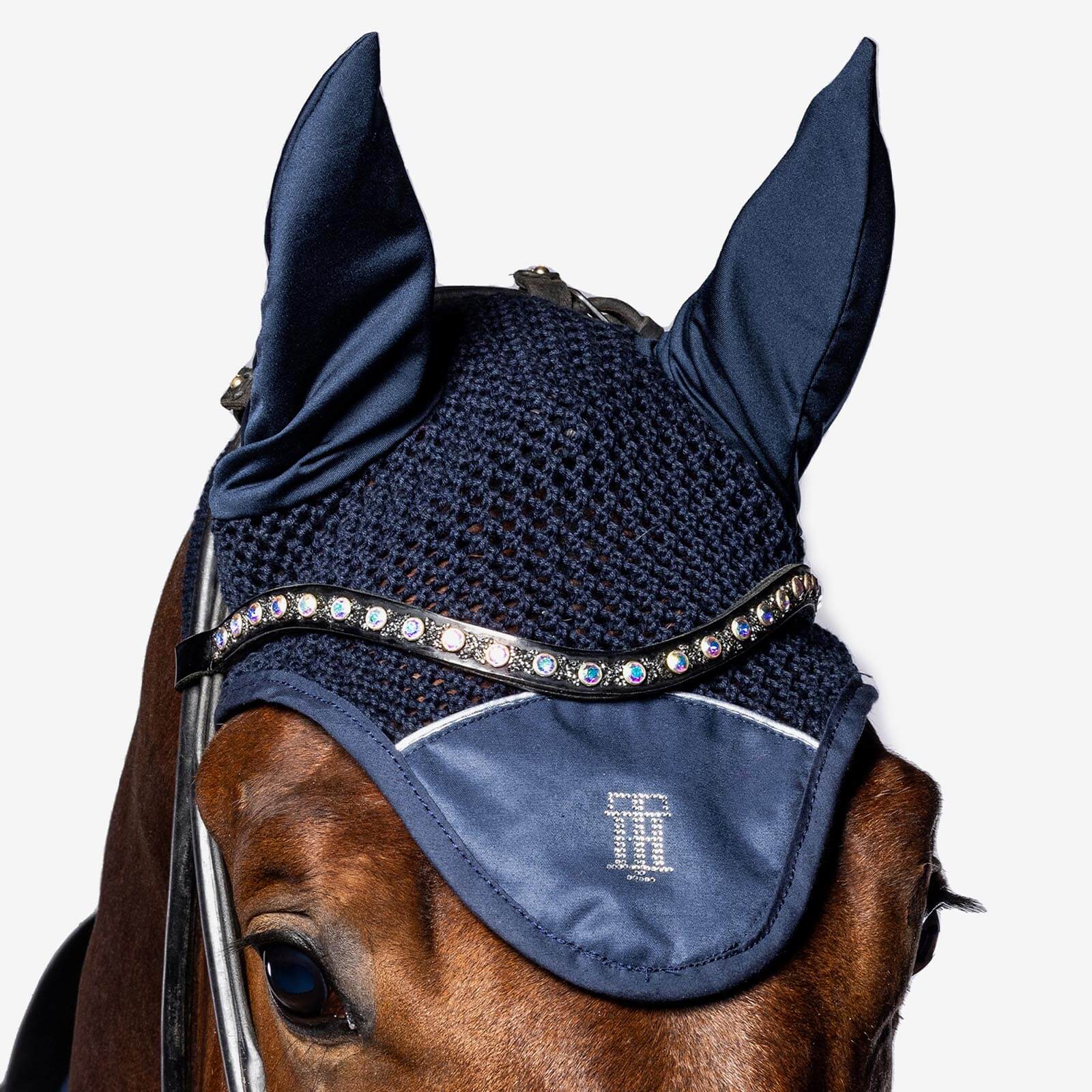 Fliegenmütze TH Rhinestone FS 2023 Fliegenohren Fliegenhaube